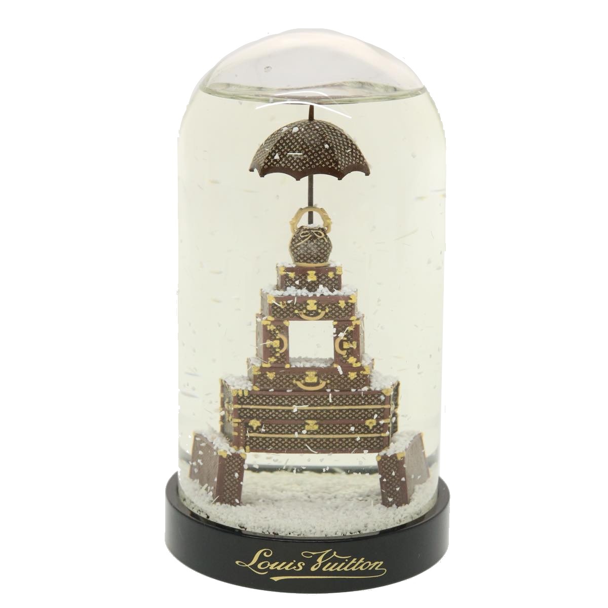 LOUIS VUITTON Trunk Tower Eiffel Tower Snow Globe Clear N99229 LV