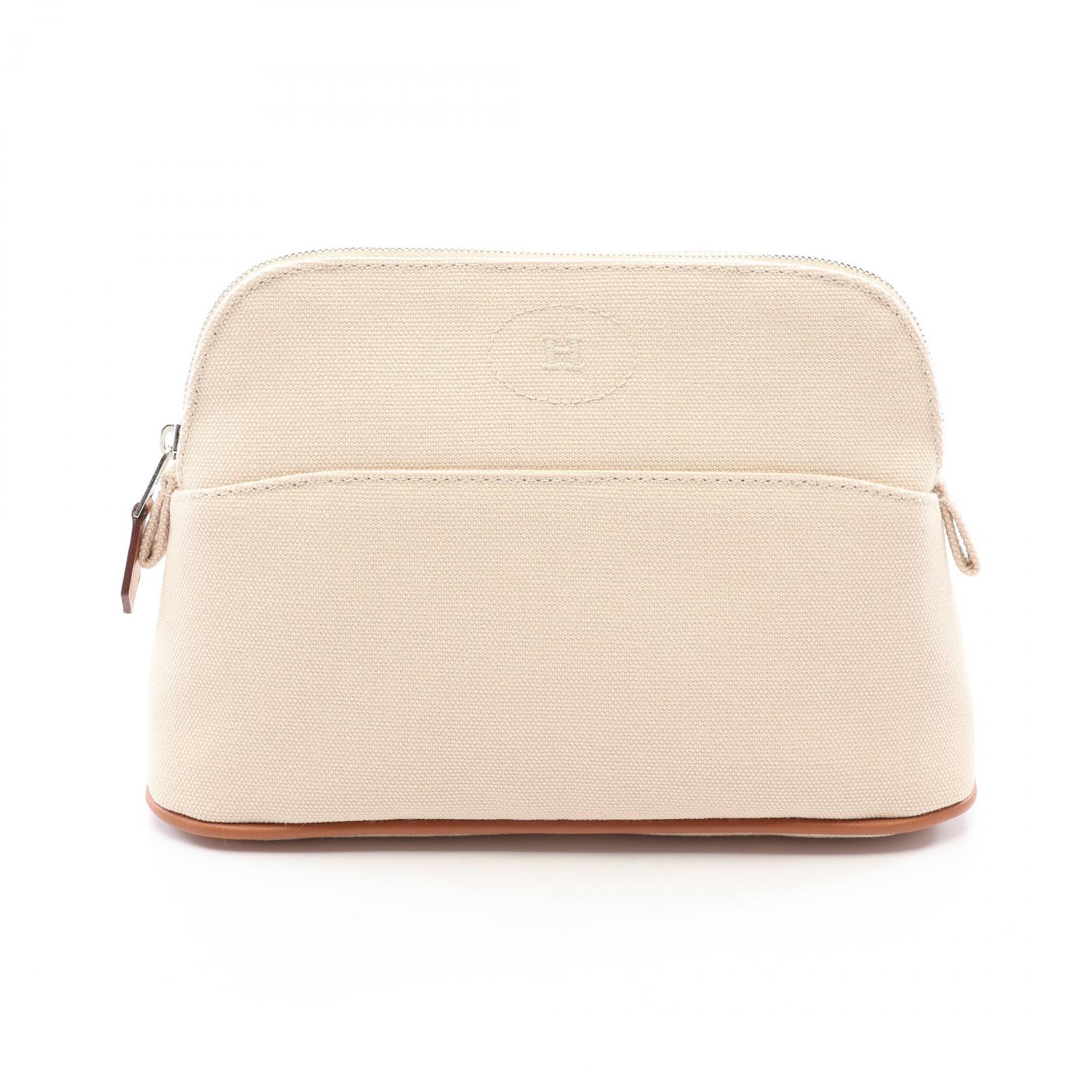 エルメス ボリードポーチ ミニ ナチュラル H104773M 01 シルバー金具
