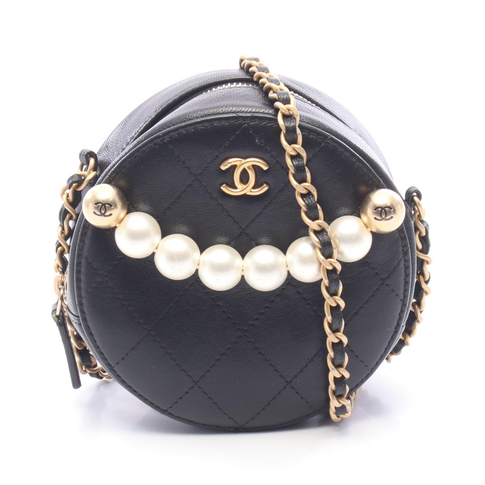 CHANEL シャネル 限定 ツイード マトラッセ ラウンド チェーンポーチ シャネル マトラッセ ラウンド ミニチェーンショルダー ゴールド金具