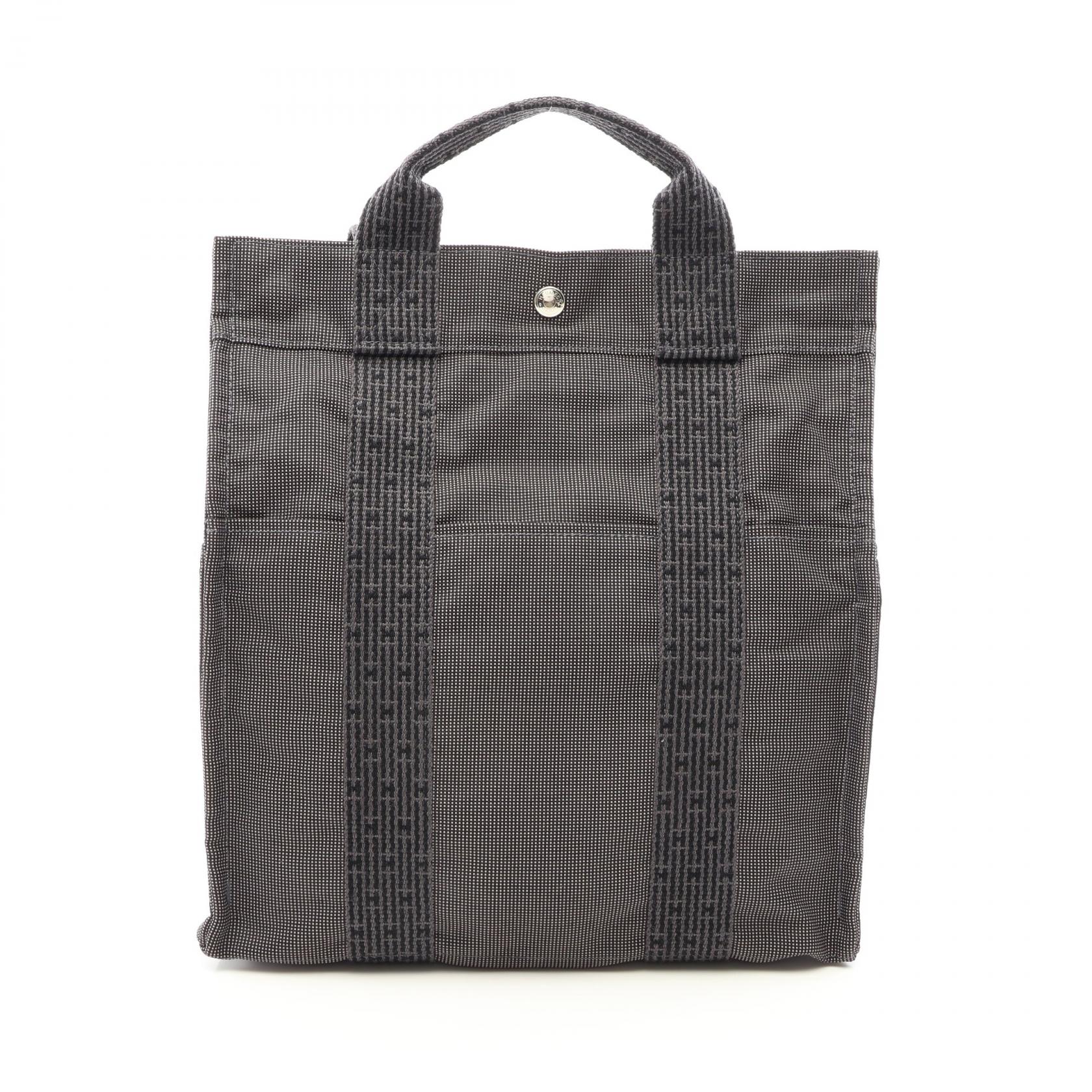 エルメス エールバッグアドMM グレー シルバー金具