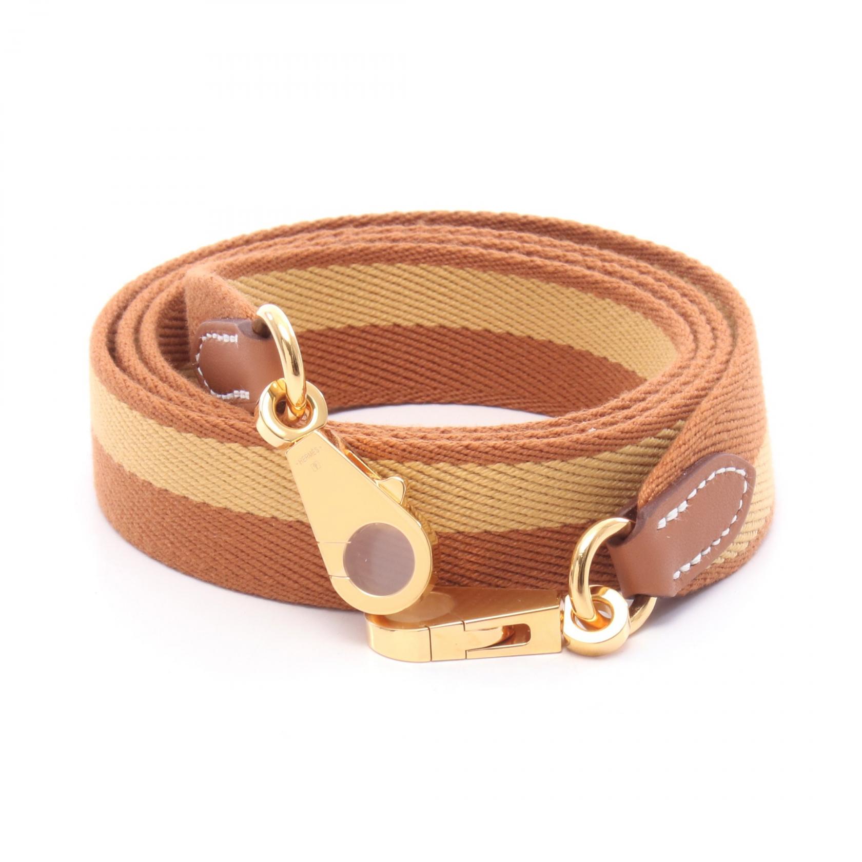 エルメス バンドリエール サングル カザック ゴールド/パイユ トワル ゴールド金具