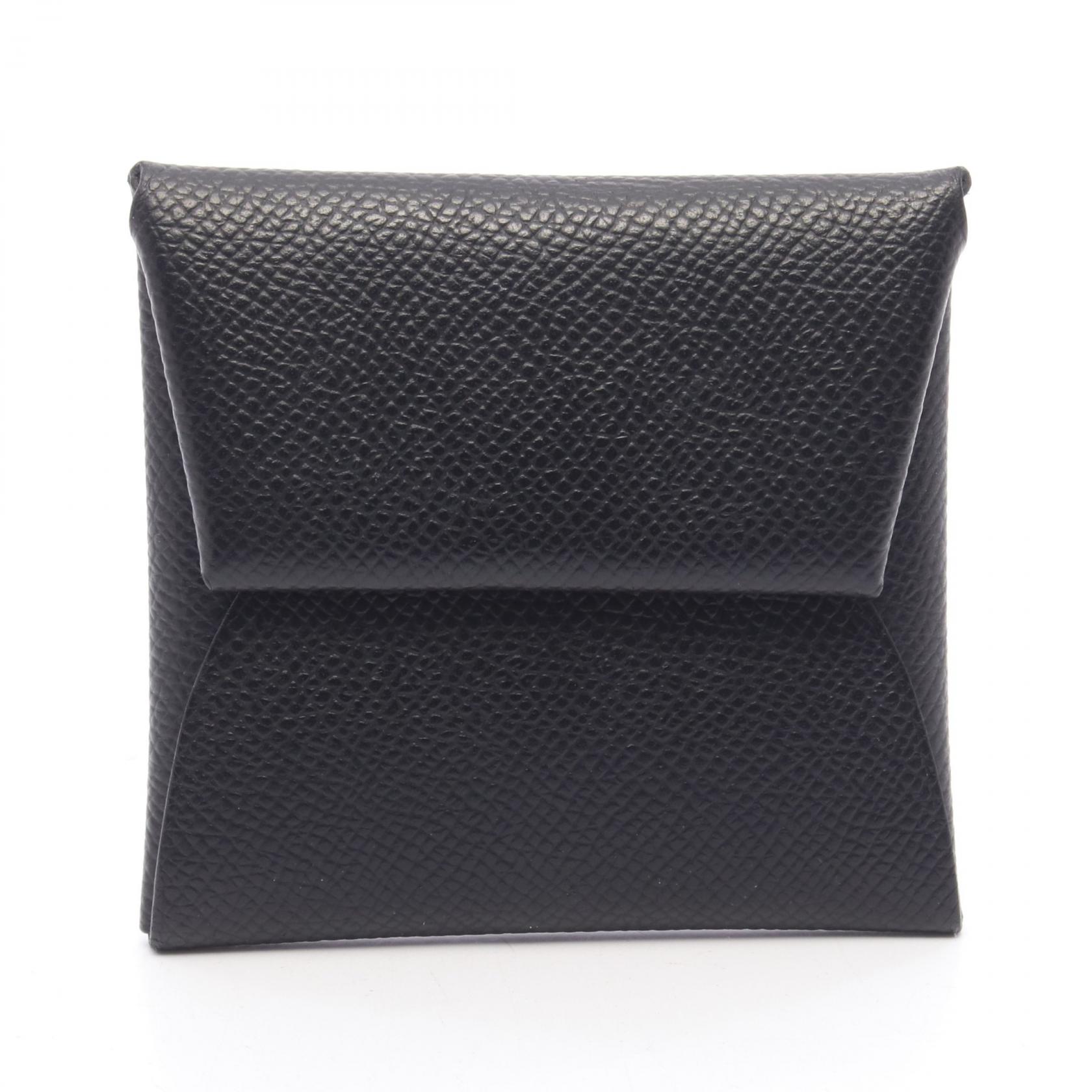 エルメス バスティア ブラック ヴォーエプソン シルバー金具 W刻印
