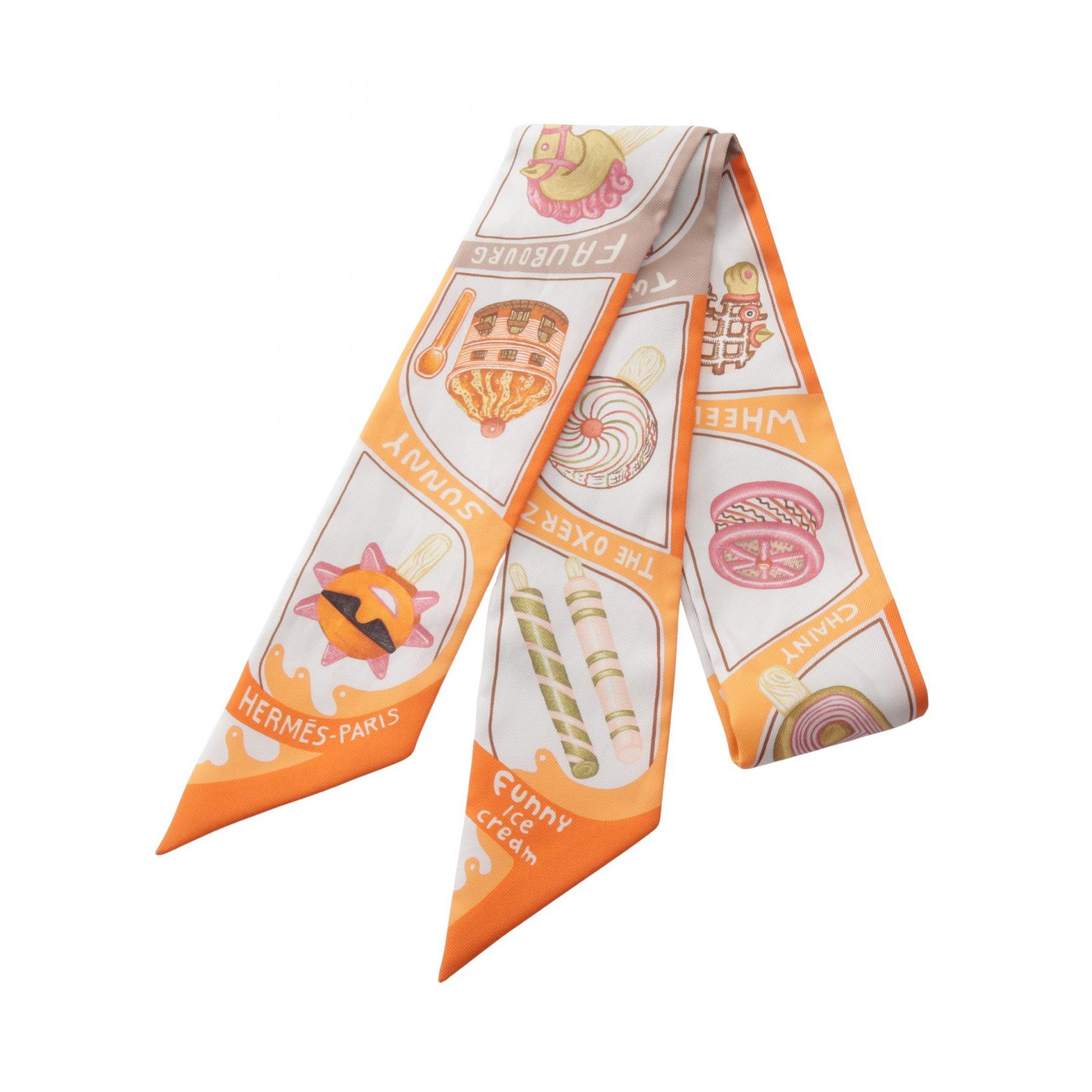 エルメス ツイリー オレンジ シルク | ブランド品の買取・査定なら