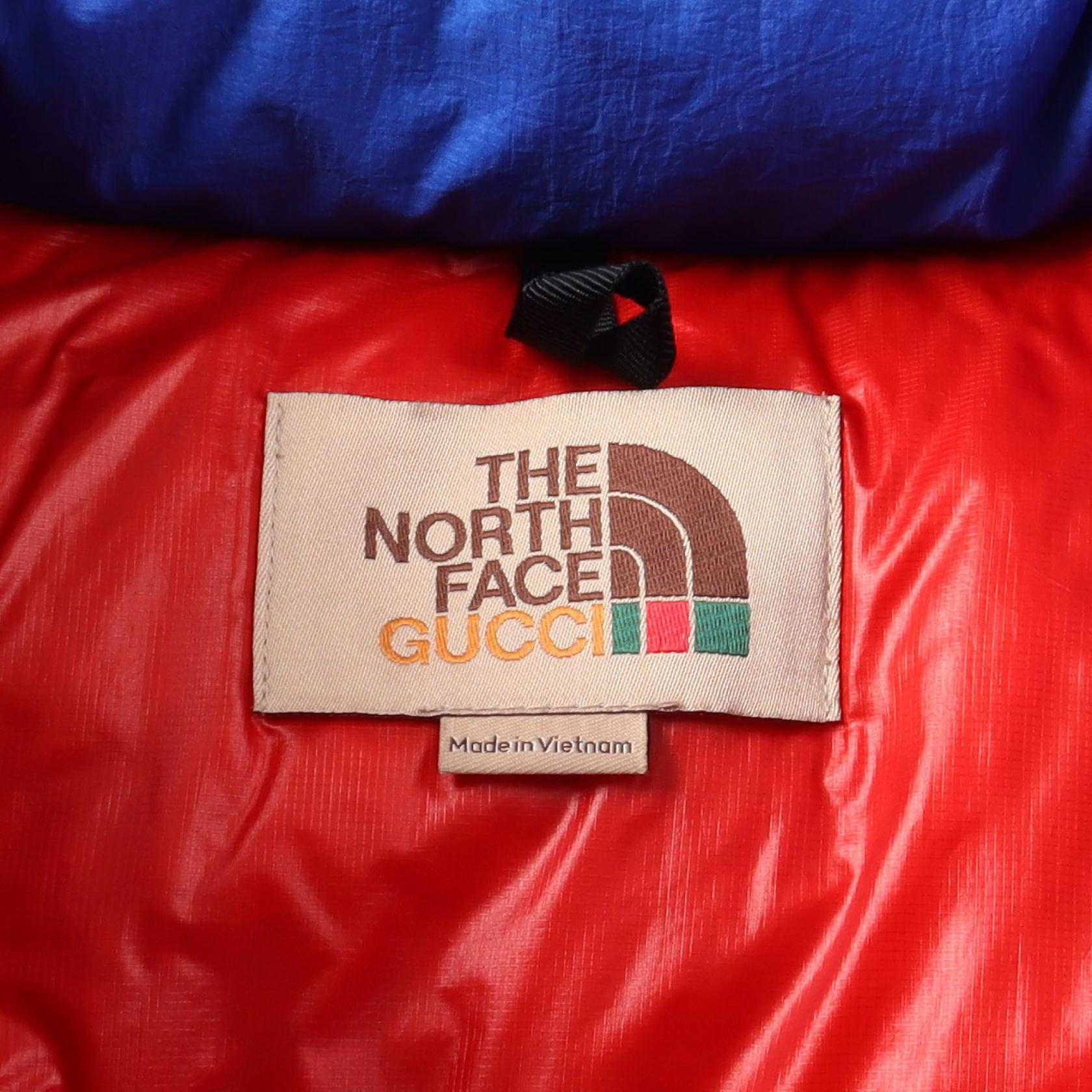 GUCCI THE NORTH FACE Down jacket M size hoodie 663753 Nylon