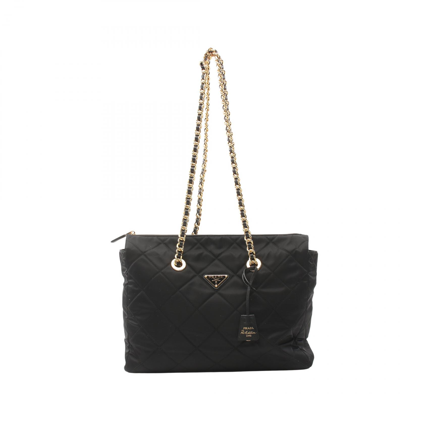 PRADA Re-Edition 1995 Chain Re-Nylon Large Tote Bag 1BG467