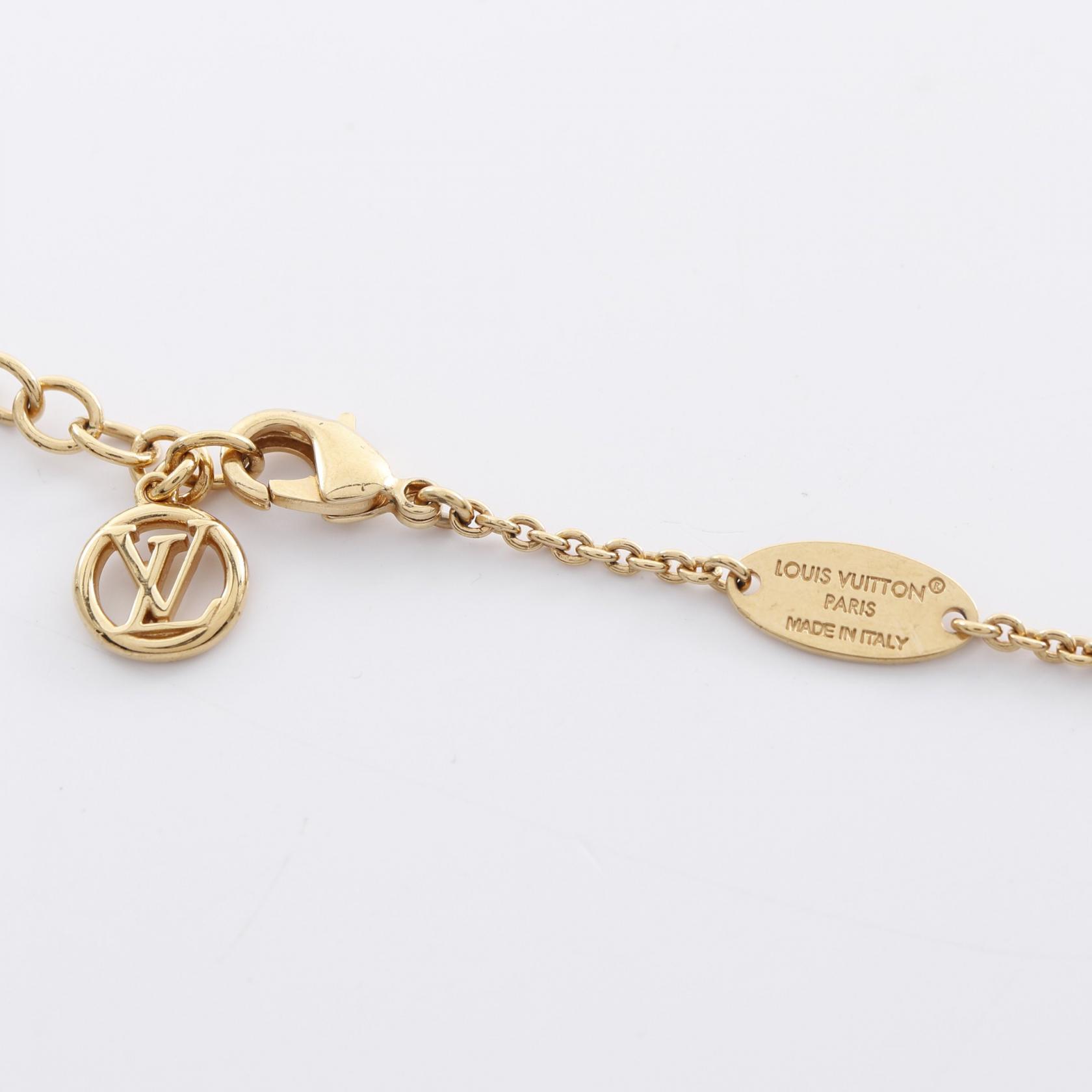 LOUIS VUITTON GO-14 LV Twist M01729 Necklace Gold Plated