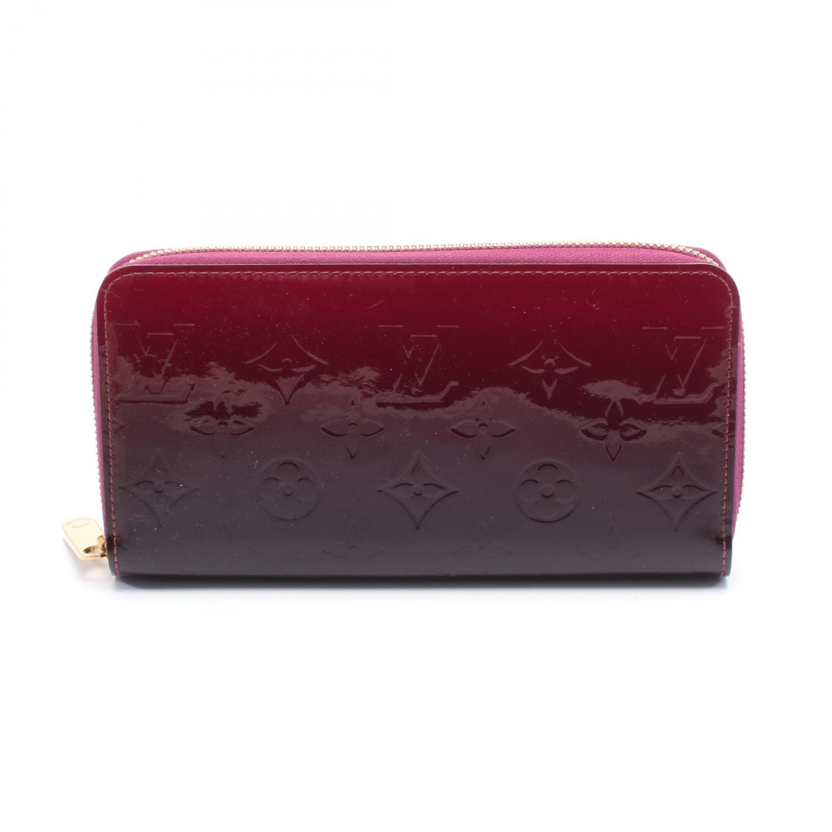 LOUIS VUITTON Zippy wallet Around long purse M90395 Vernis rouge