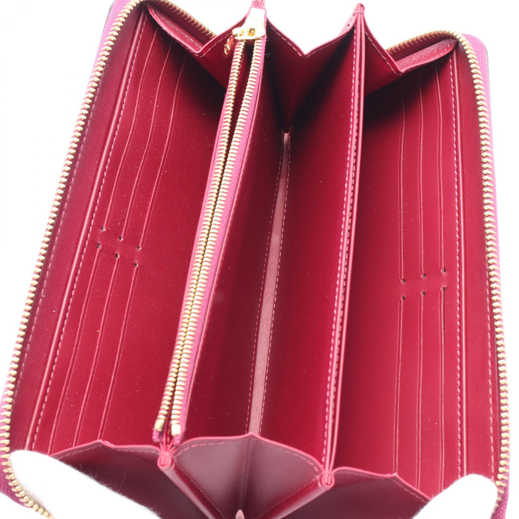 LOUIS VUITTON Zippy wallet Around long purse M90395 Vernis rouge