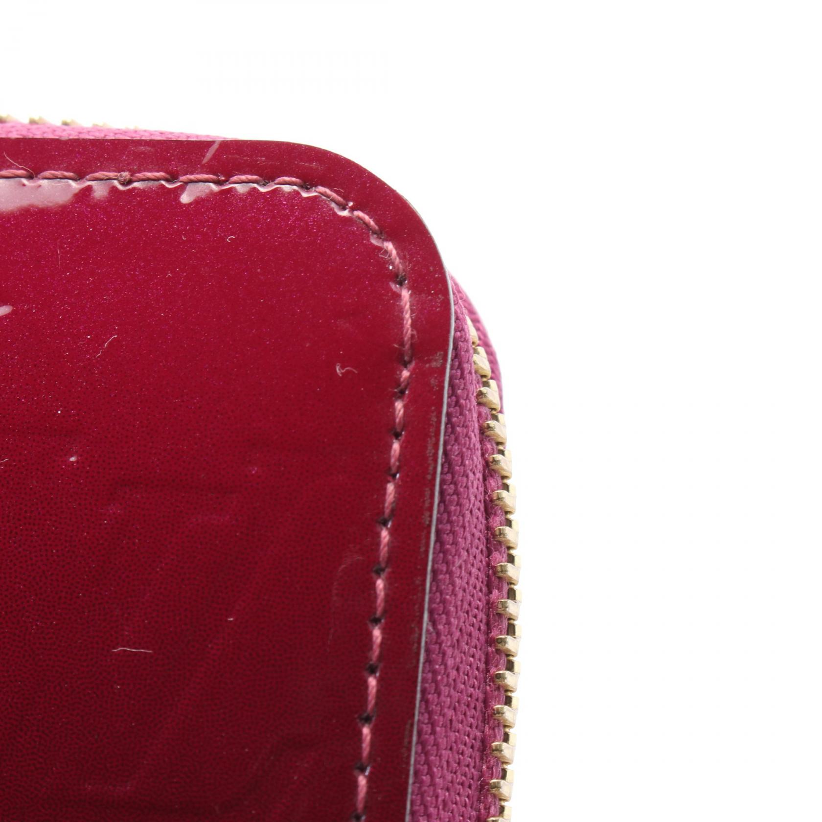 LOUIS VUITTON Zippy wallet Around long purse M90395 Vernis rouge