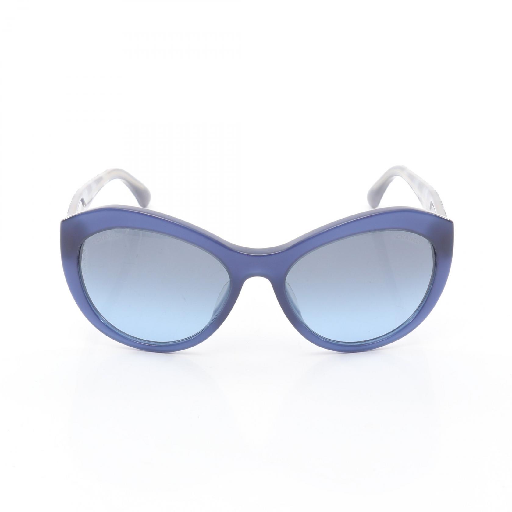 小物 CHANEL sunglasses archive coco eyewear CHANEL COCO Mark Sunglasses Eyewear Plastic Navy Used Women Coco