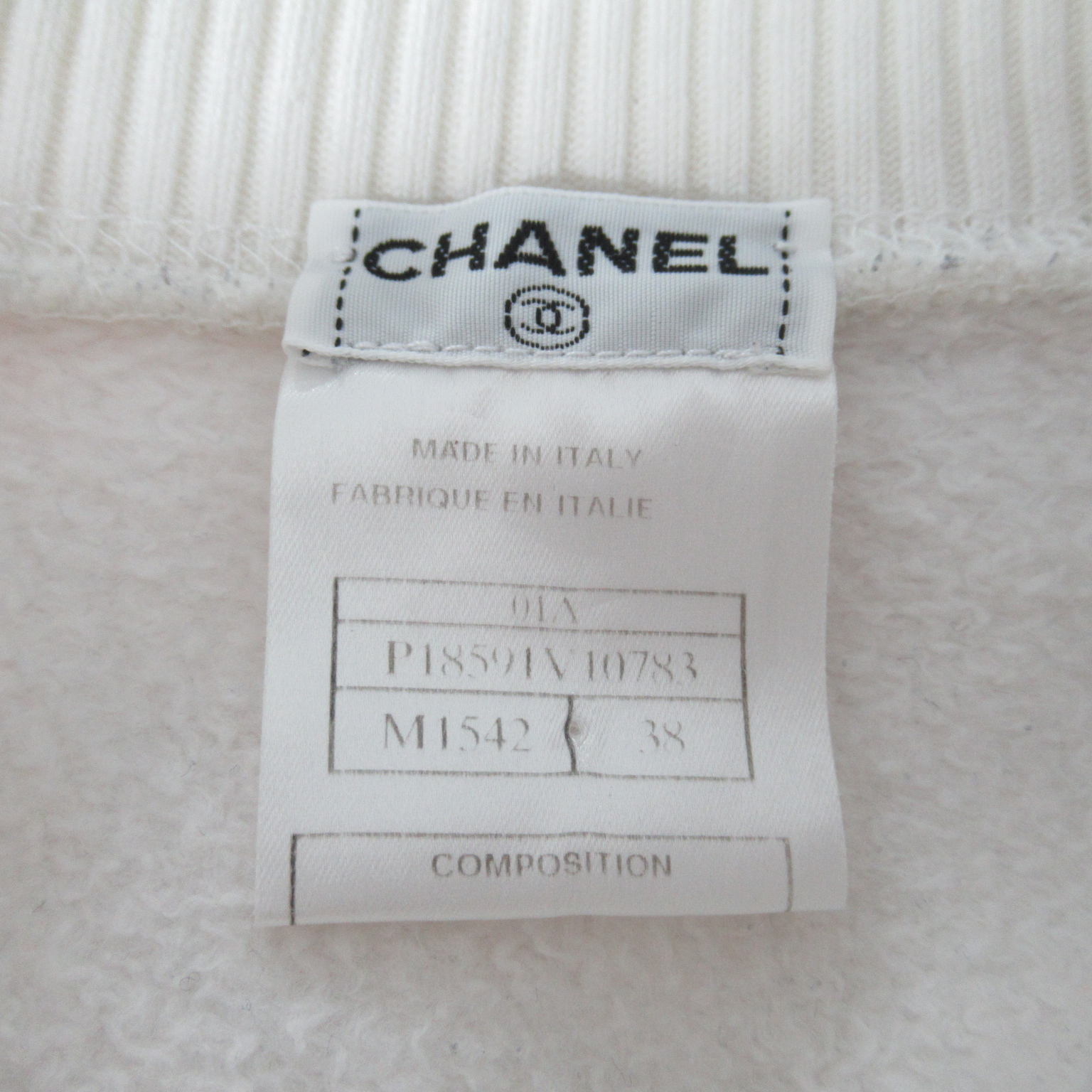 NWOT VINTAGE CHANEL 01A JUST A DROP OF NO.5 SWEATSHIRT FR38