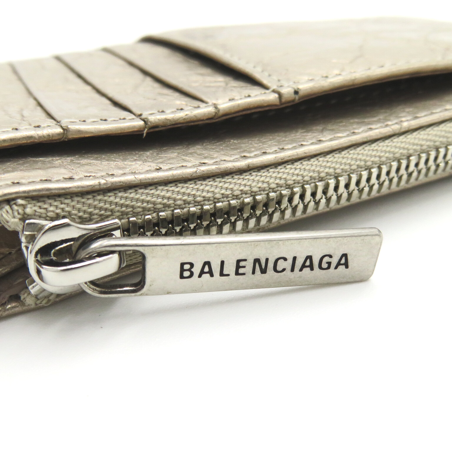 ★BALENCIAGA★ 765465 Monaco Long コイン&カードホルダー ホワイト の ウィメンズ Monaco ロング コイン&カードホルダー