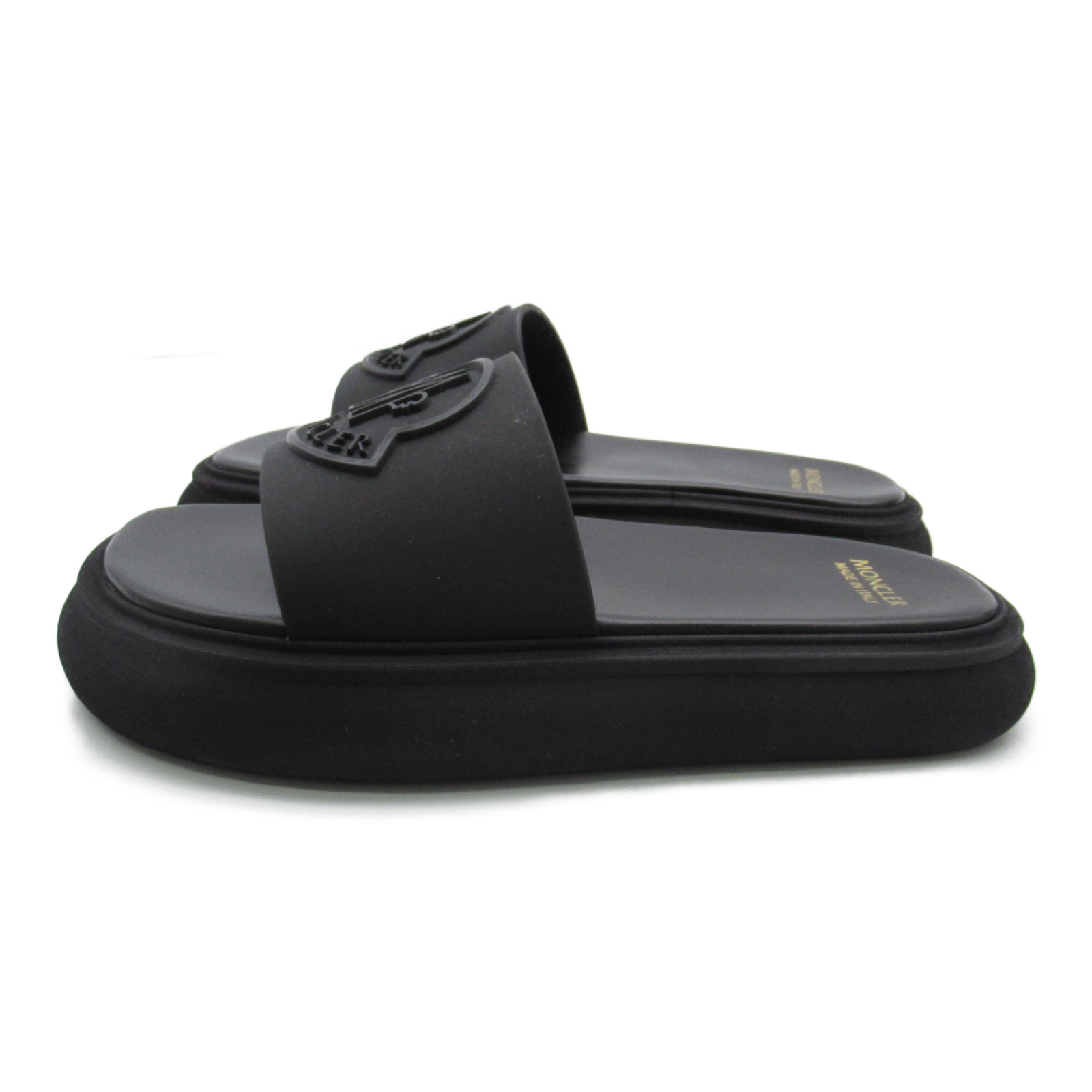 MONCLER Slider Sandals Shoes 4C00080M180099936 rubber Black MONCLER Slider Sandals Shoes 4C00080M180099936 rubber Black