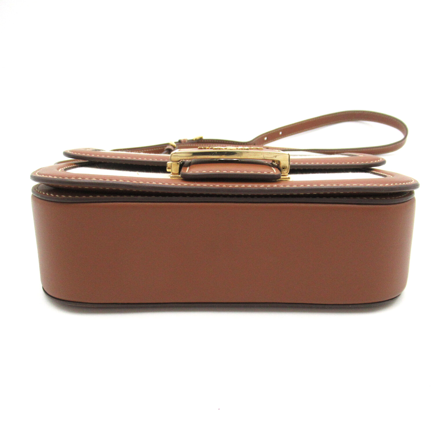 PRADA Shoulder crossbody Bag 1BD257 canvas leather White