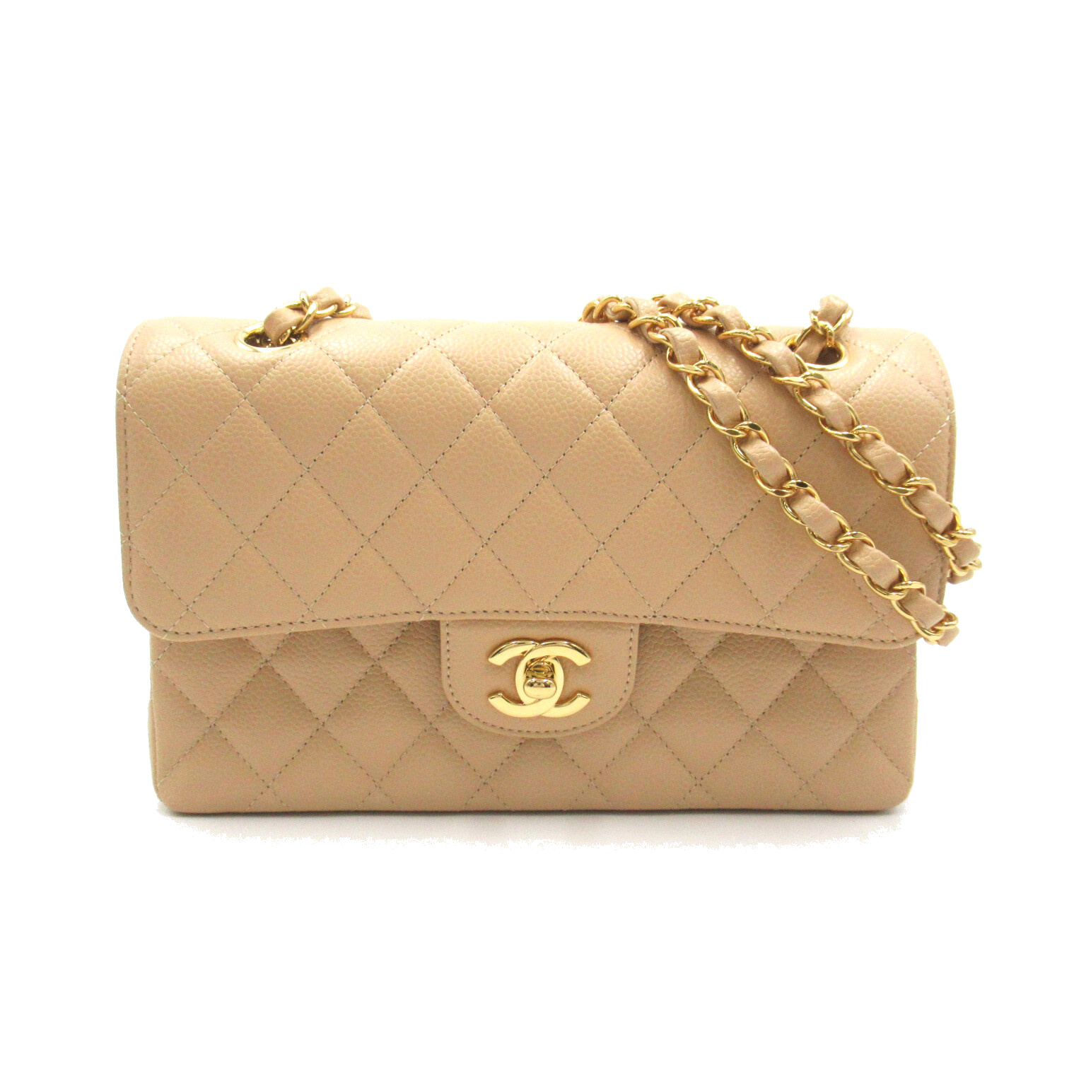 シャネル マトラッセ ダブルフラップチェーンショルダー ゴールド金具