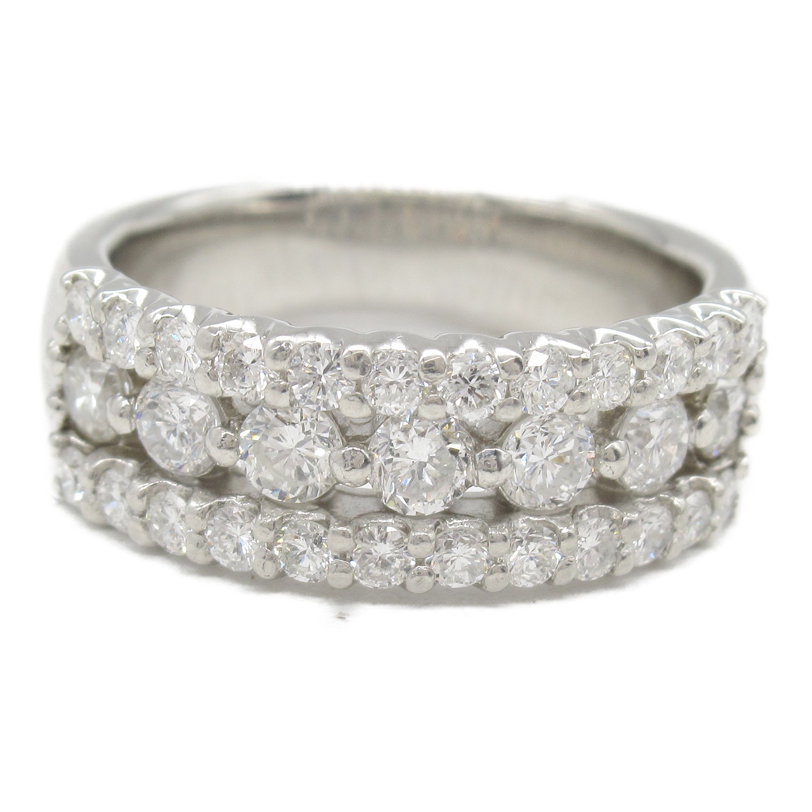JEWELRY Diamond ring #4.25 US size Pt900 Platinum Used | eBay