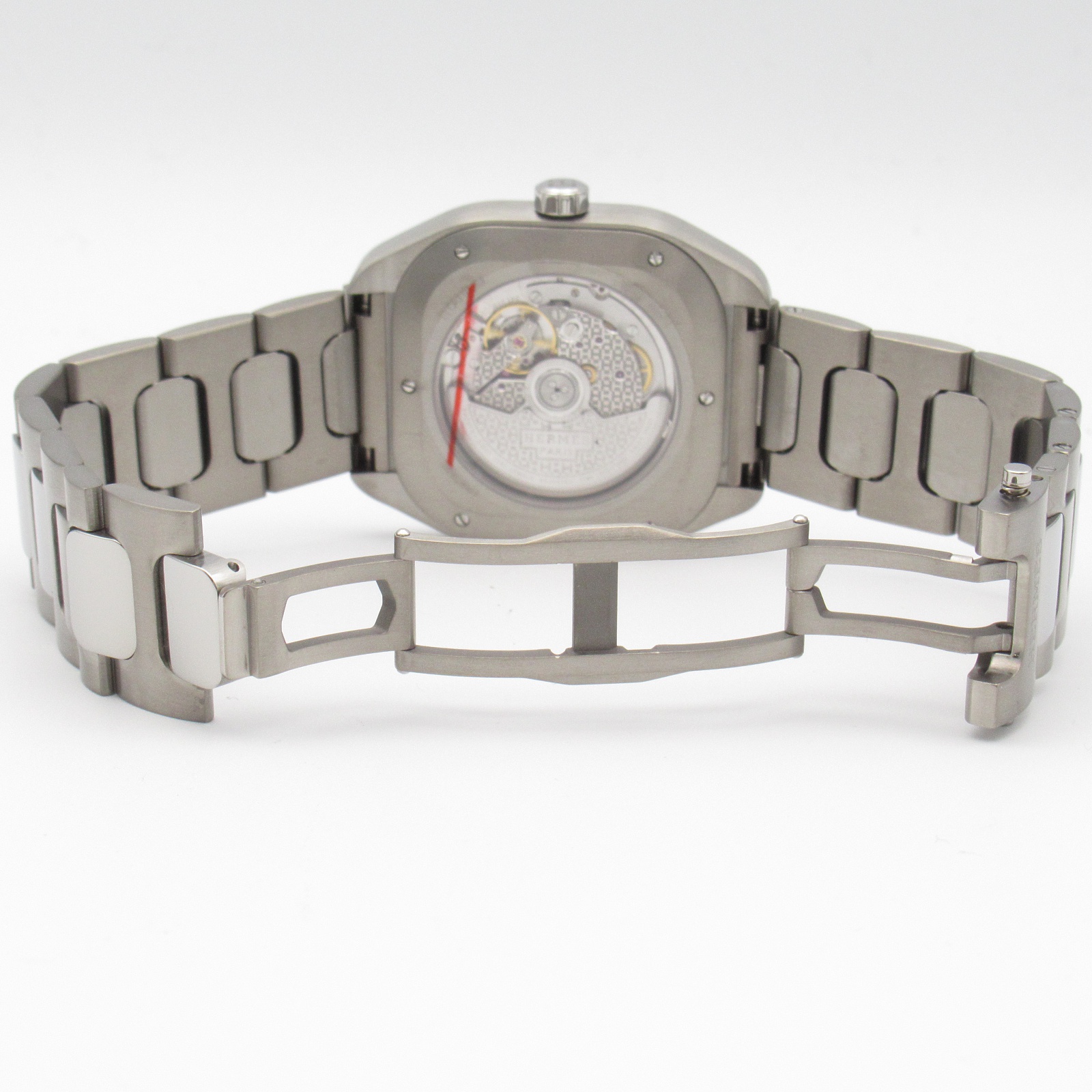 定番のお歳暮&冬ギフトの商品をすべ Wrist H08 HERMES watch Used titanium Automatic W049427WW00 Hウォッチ