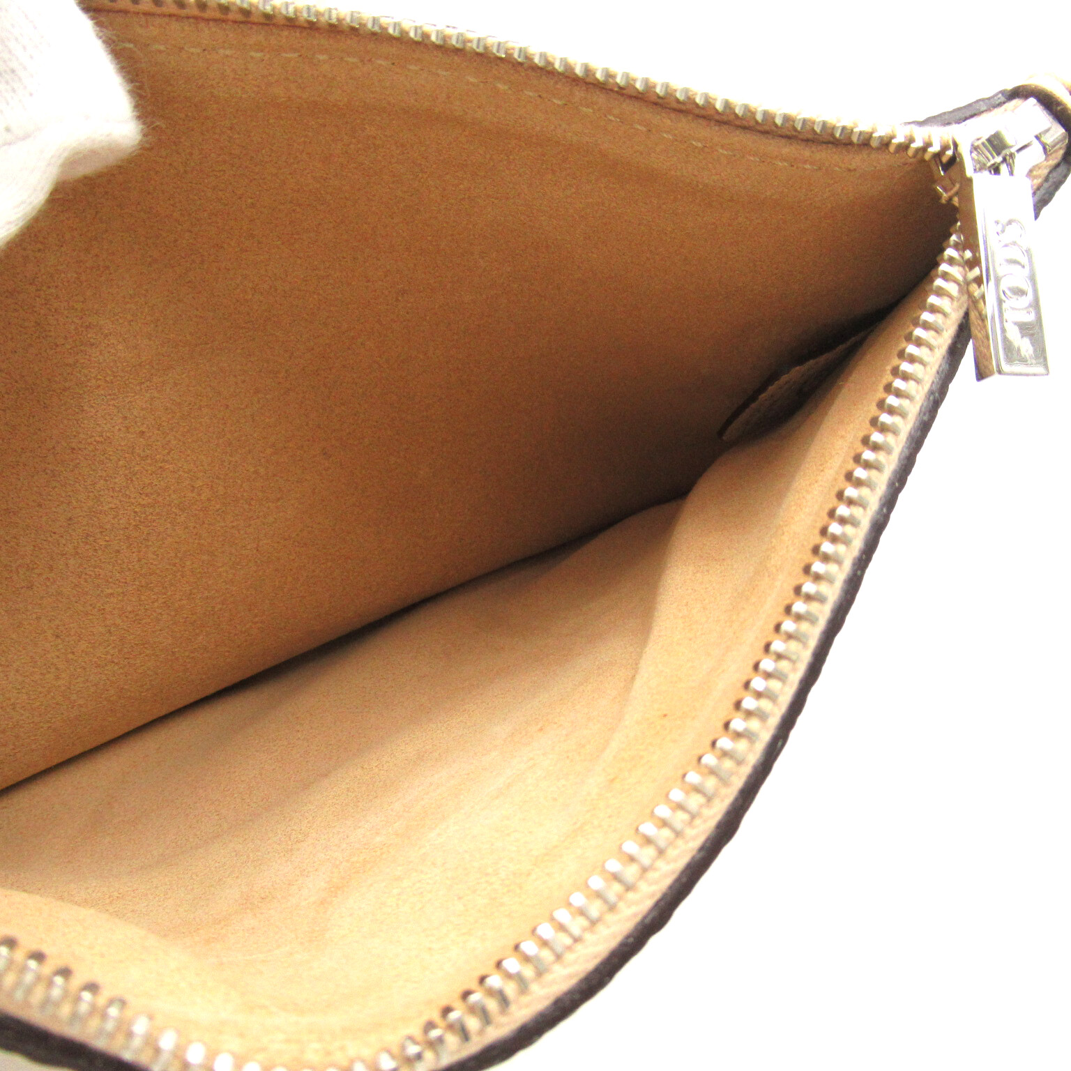 TOD'S Shoulder Bag XBWDBSR0200XWZC600 leather Beige Used
