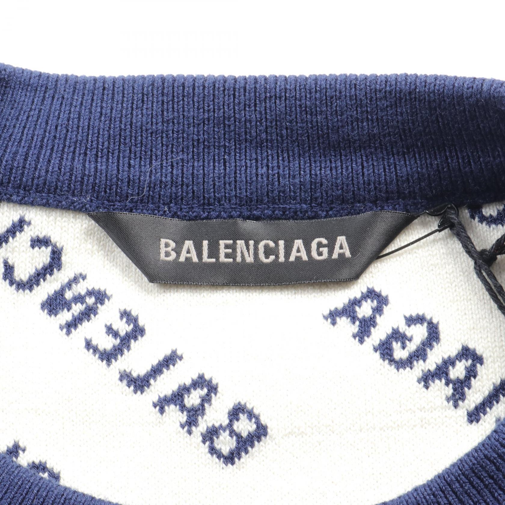 BALENCIAGA sweater knitwear L size 736247T32338502L cotton
