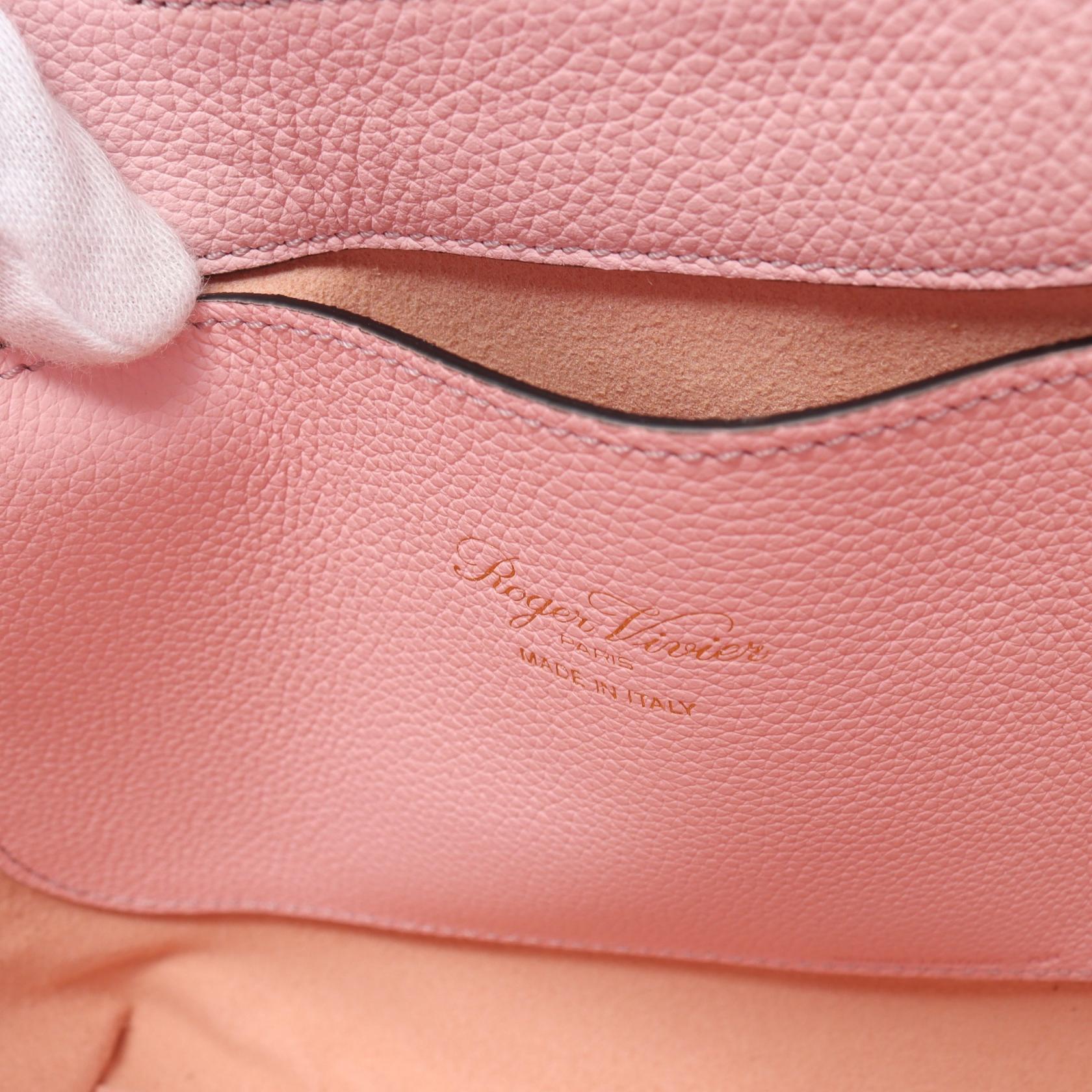 ハンドバッグ Roger Vivier HAND BAG (RBWAOGAE100QV7 S604) Viv' Choc Mini Shopping Bag in leather Beige Woman