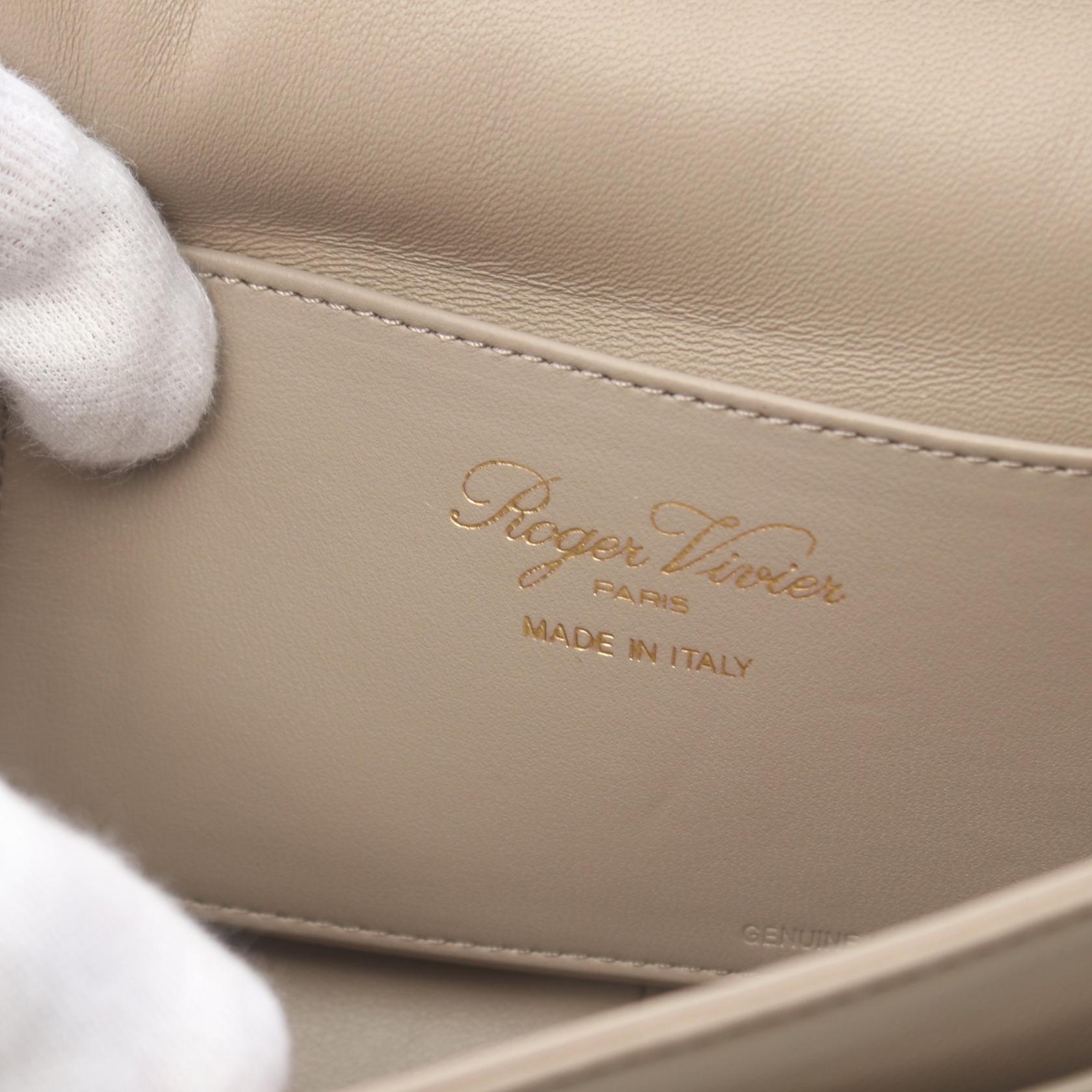 ハンドバッグ Roger Vivier HAND BAG (RBWAOGJ0100YDR C415) Viv' Choc Mini Bag in leather Beige Woman