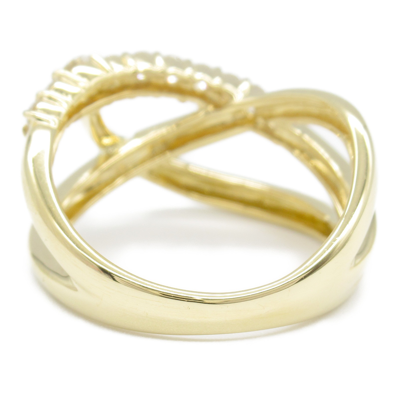JEWELRY Diamond ring #6.25g K18 Yellow Gold Used | eBay