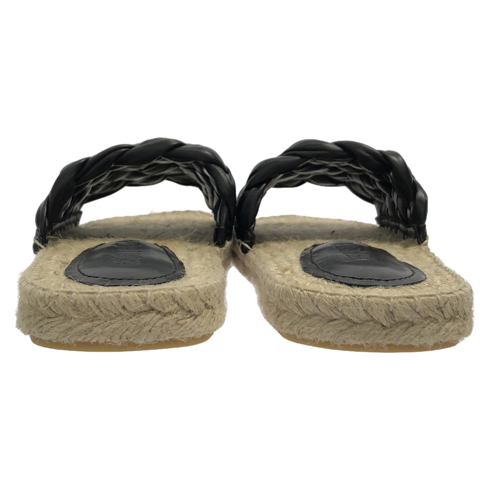 シューズ・サンダルその他 BOTTEGA VENETA Woman Flat sandals Black 775339V3VL0 1000 BOTTEGA VENETA Sandals 775339V3VL0100036 leather Black NEW