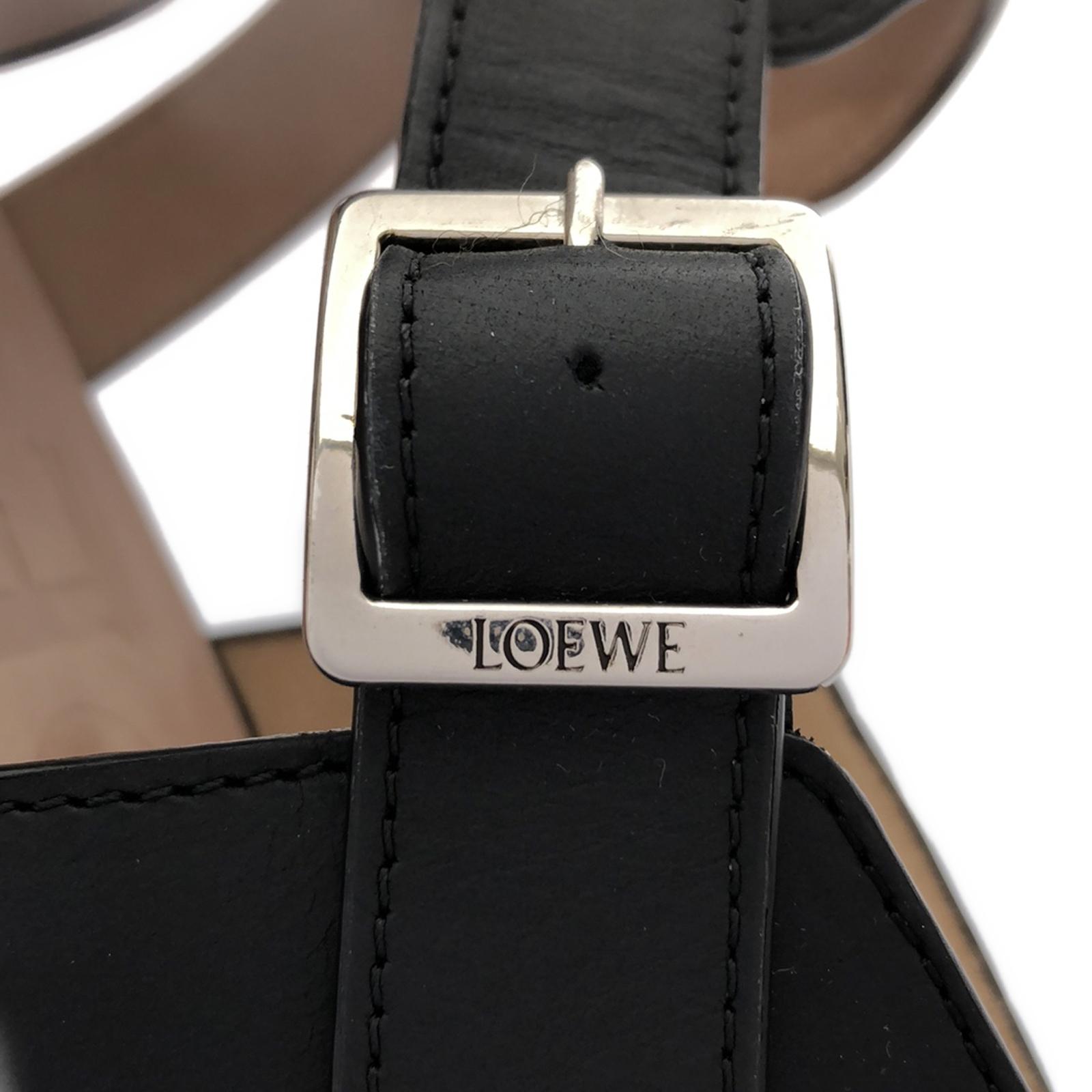 LOEWE Sandals Shoes M816465X25110042 leather Black NEW mens