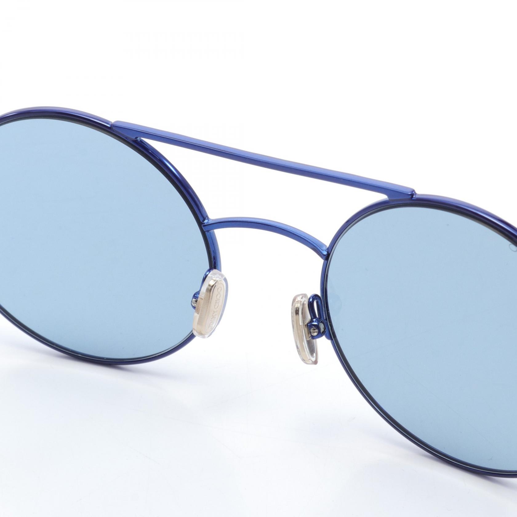 ジミー・チュウ MAELLE/S メタルサングラス JIMMY CHOO sunglasses MAELLE S Metal Plastic Blue Clear NEW