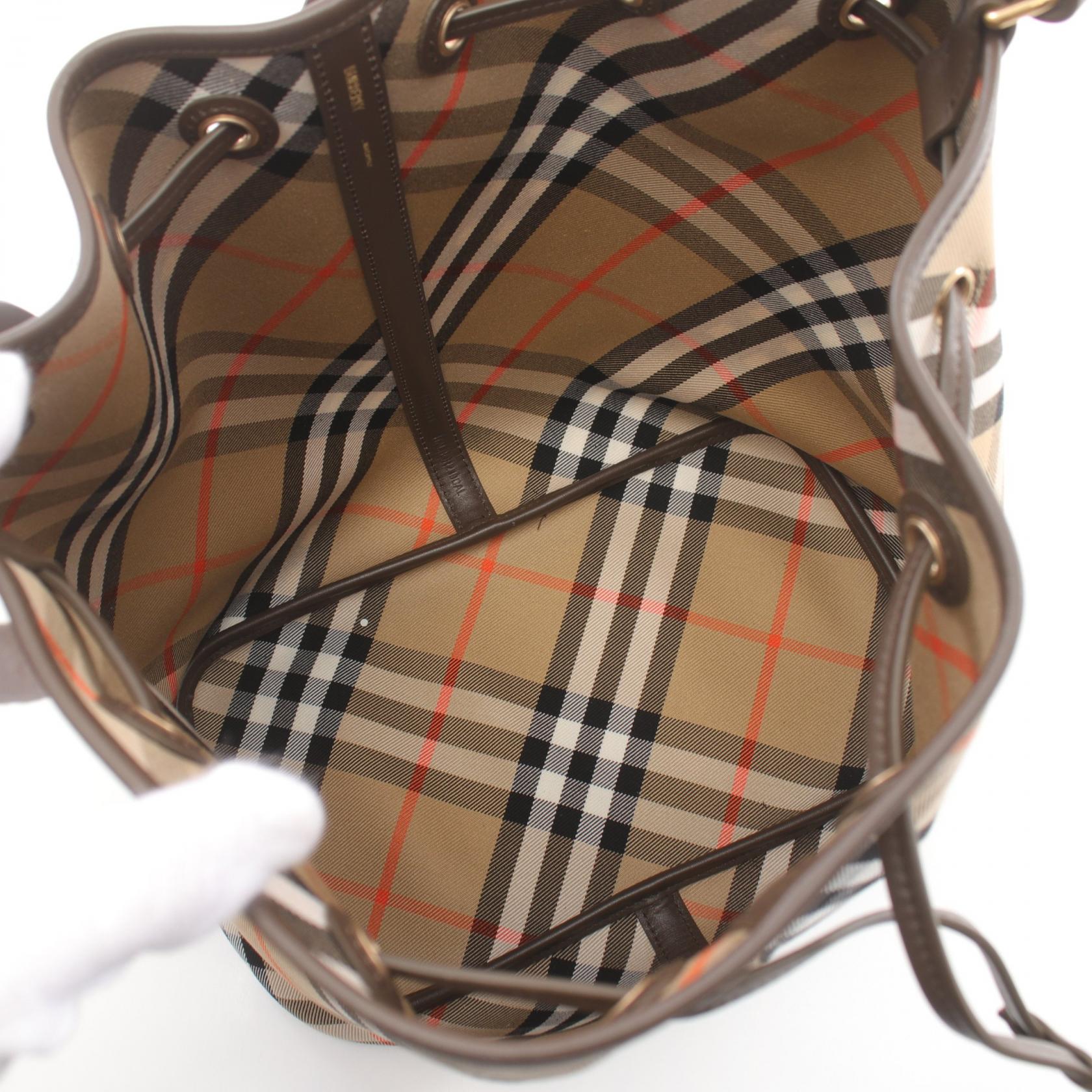 BURBERRY Vintage check drawstring Shoulder Bag 8093869