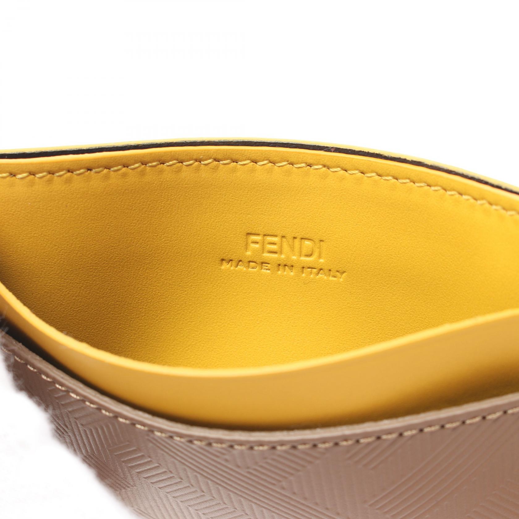 財布・小物その他 FENDI Air Force Bile Leather Card Holder Women's Designer Small Leather Goods | FENDI US