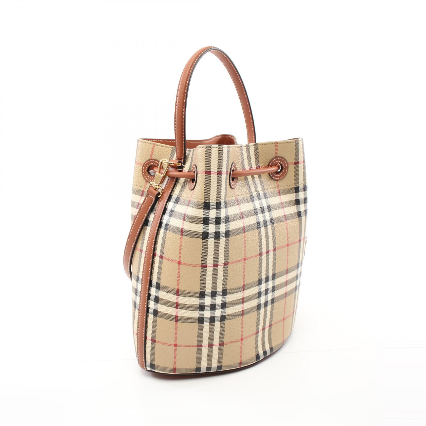 BURBERRY Small TB Bucket Vintage Check Hand bag 8096289