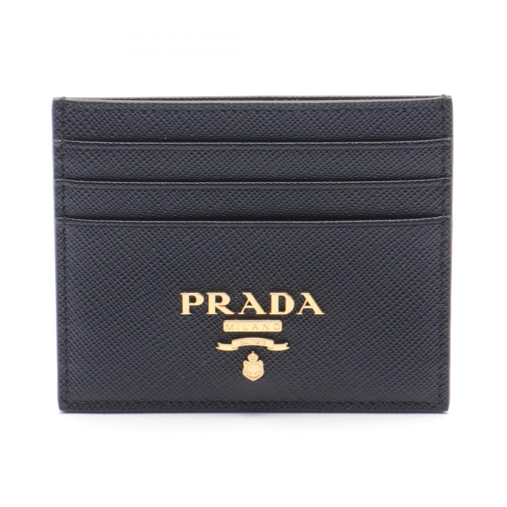 Black Large Saffiano Leather Wallet | PRADA