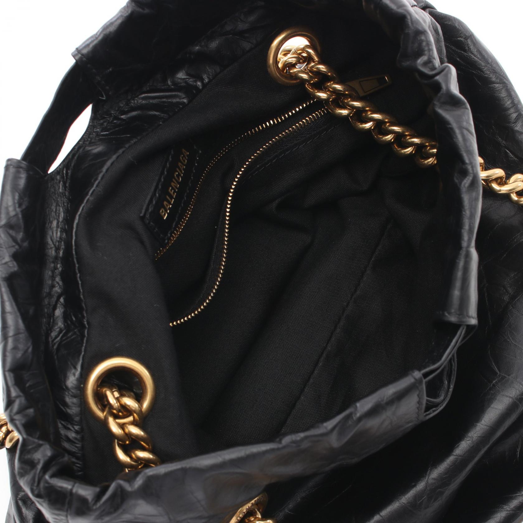 BALENCIAGA Crush Small Tote Bag Chain Shoulder
