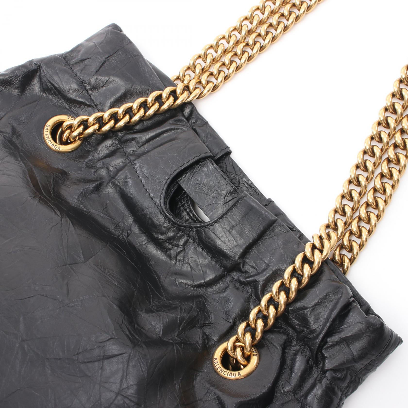 BALENCIAGA Crush Small Tote Bag Chain Shoulder