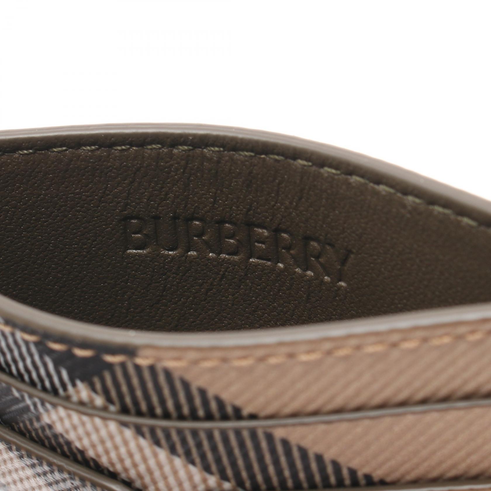 BURBERRY Check Slim Card Holder Case 8091914 PVC coated