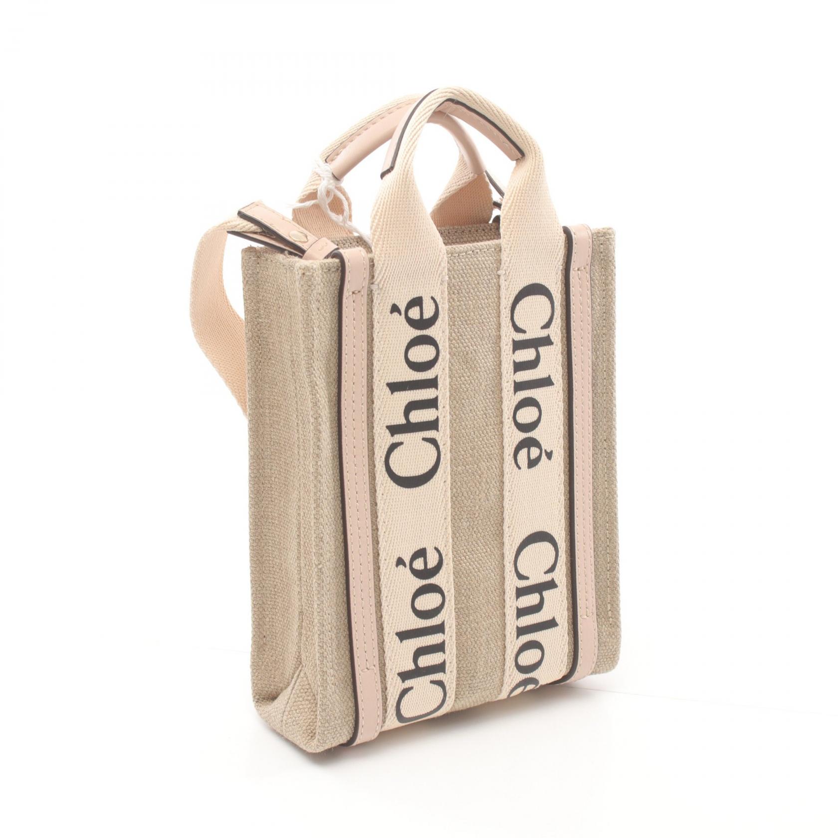 Chloe WOODY North South Mini Tote shoulder crossbody bag