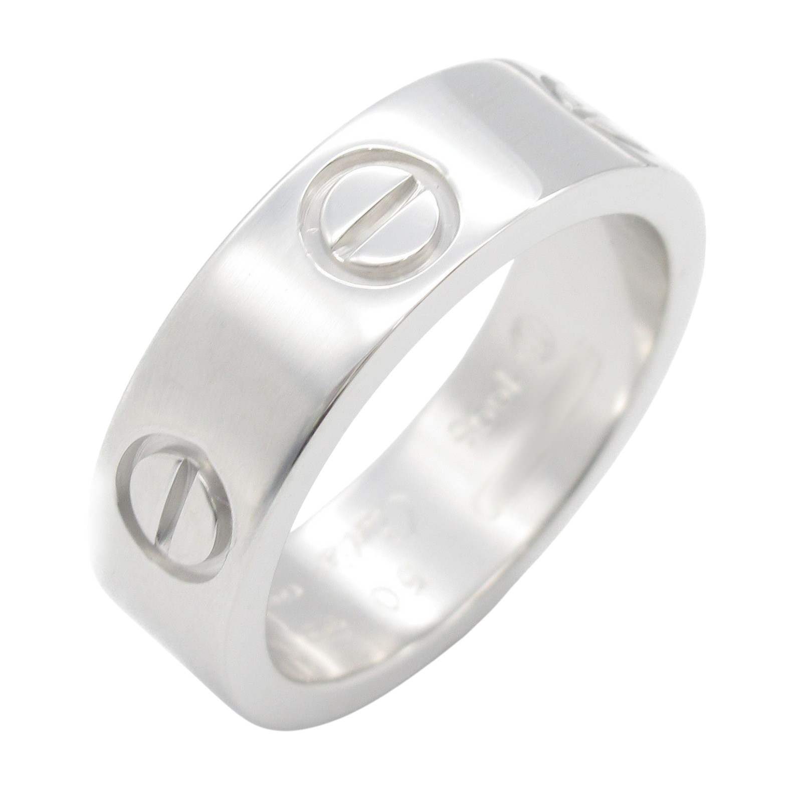 CARTIER Love Ring 18K White Gold US size 5.25 #50 | eBay