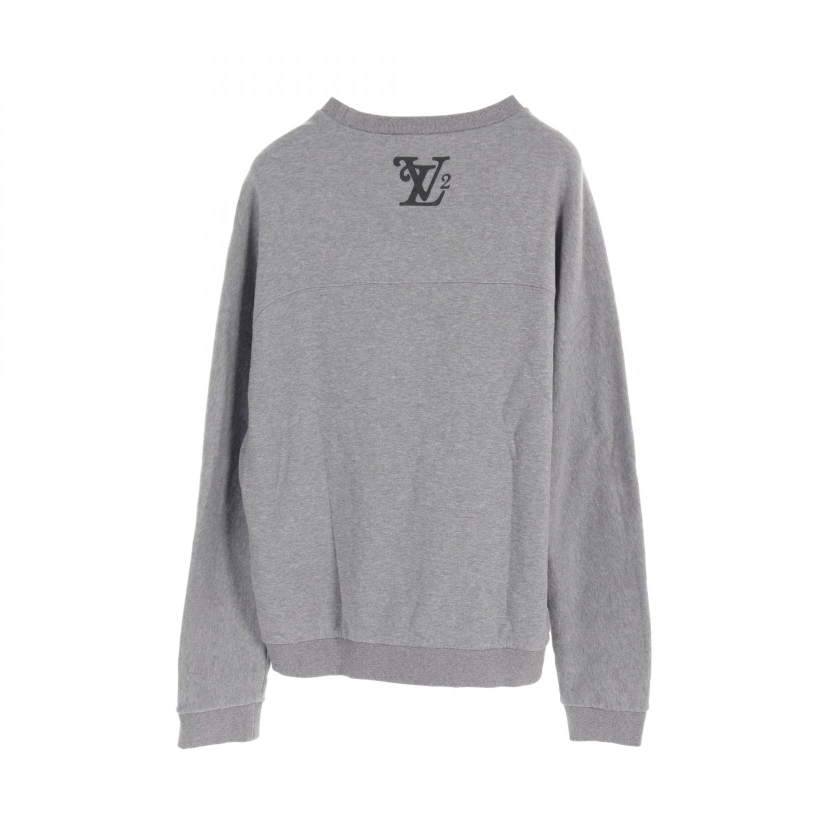 LOUIS VUITTON NIGO squared LV logo sweatshirt L size RM202M