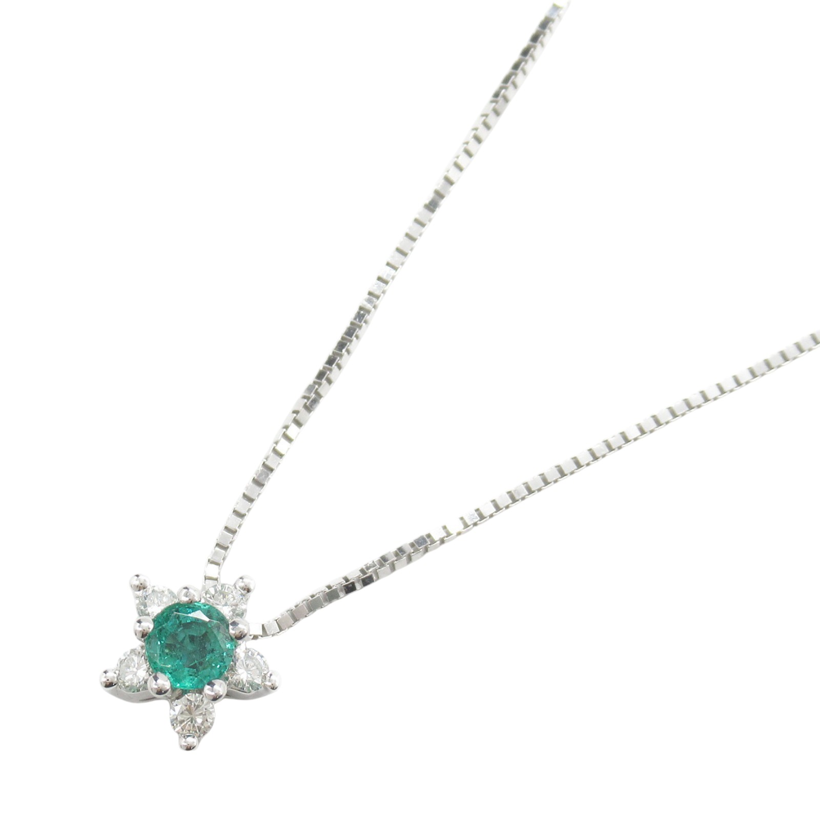 ダミアーニ Flower Emerald Necklace