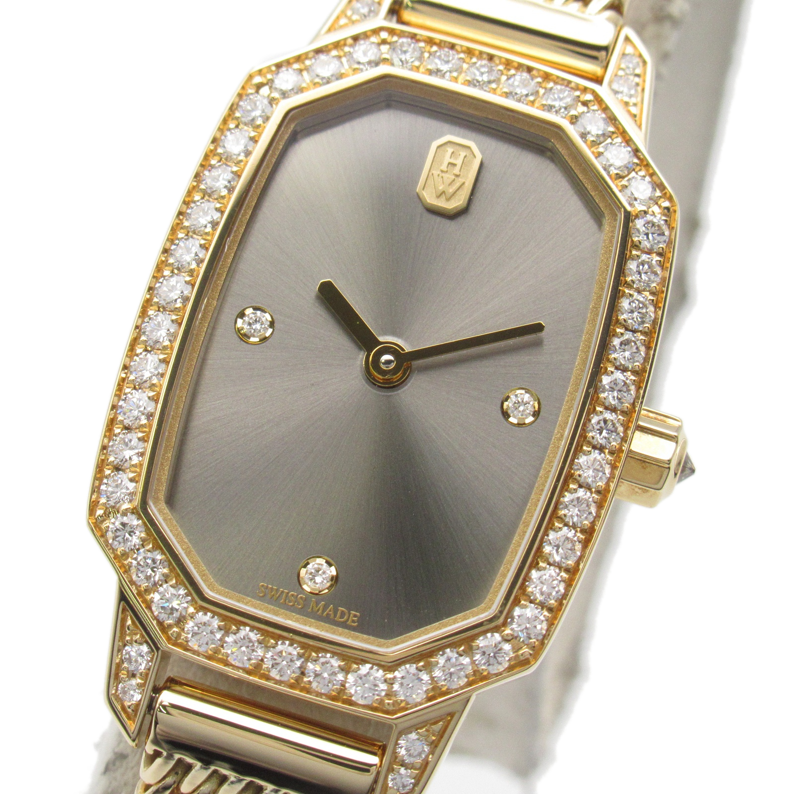 HARRY WINSTON Emerald diamond Wrist Watch EMEQHM18YY003