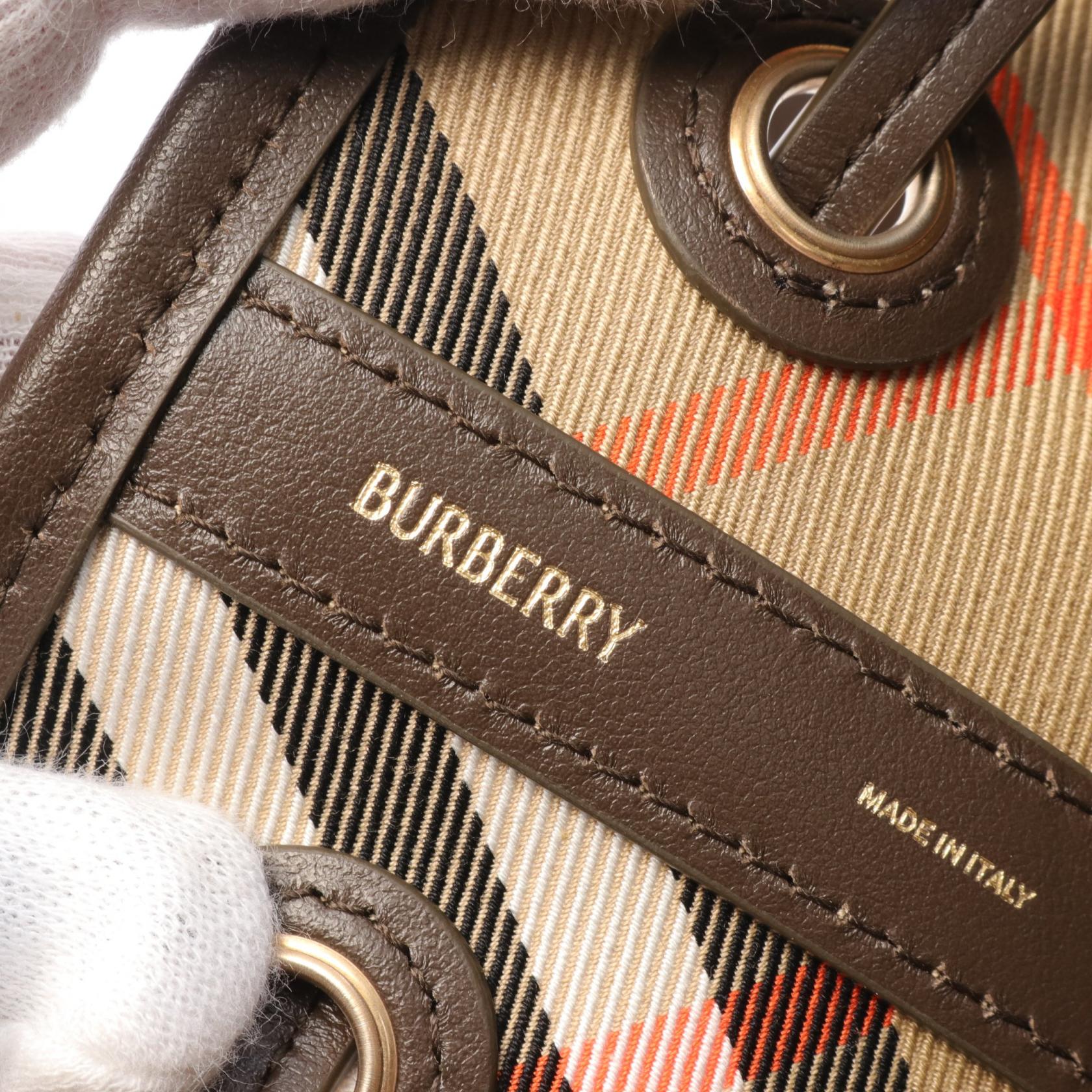 BURBERRY Vintage check Shoulder Bag 8093869 canvas leather