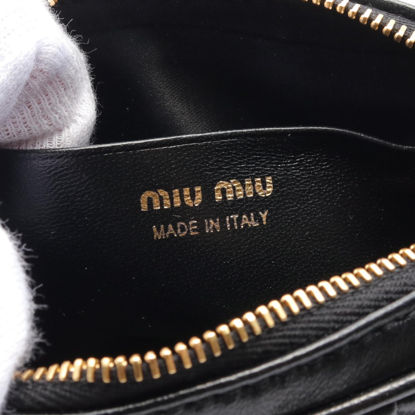 MiuMiu●ベルトバック ボディバッグ5CC568 Miu Miu MATELASSE Waist belt bag 5CC5682FPPF0002 leather