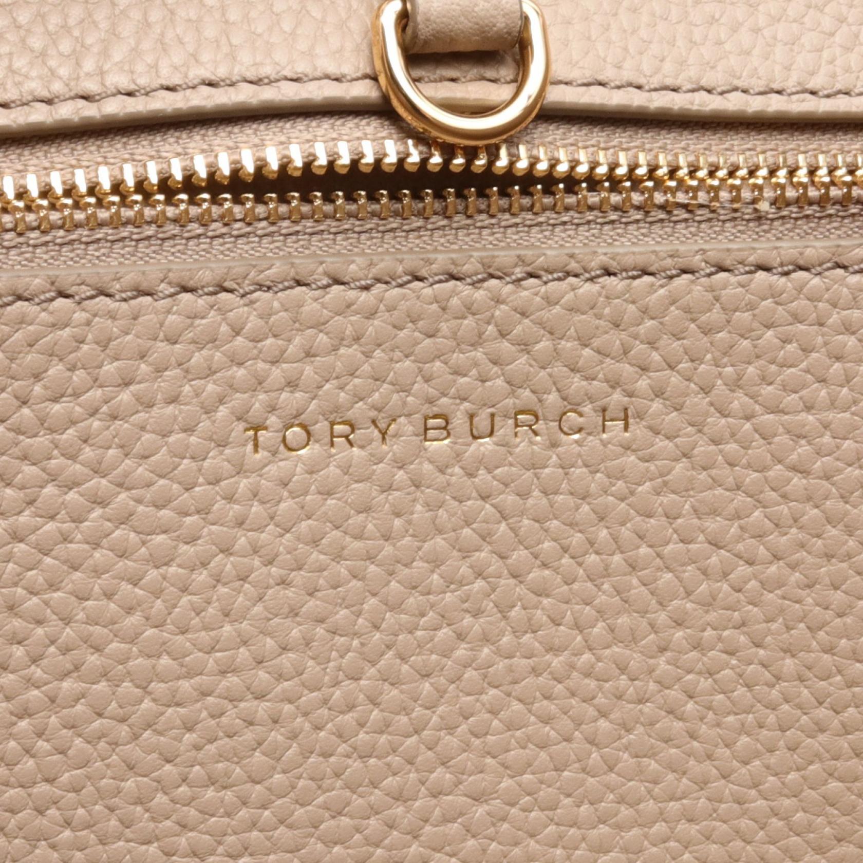 Tory Burch MCGRAW Tote Shoulder Bag 152221200 leather Beige