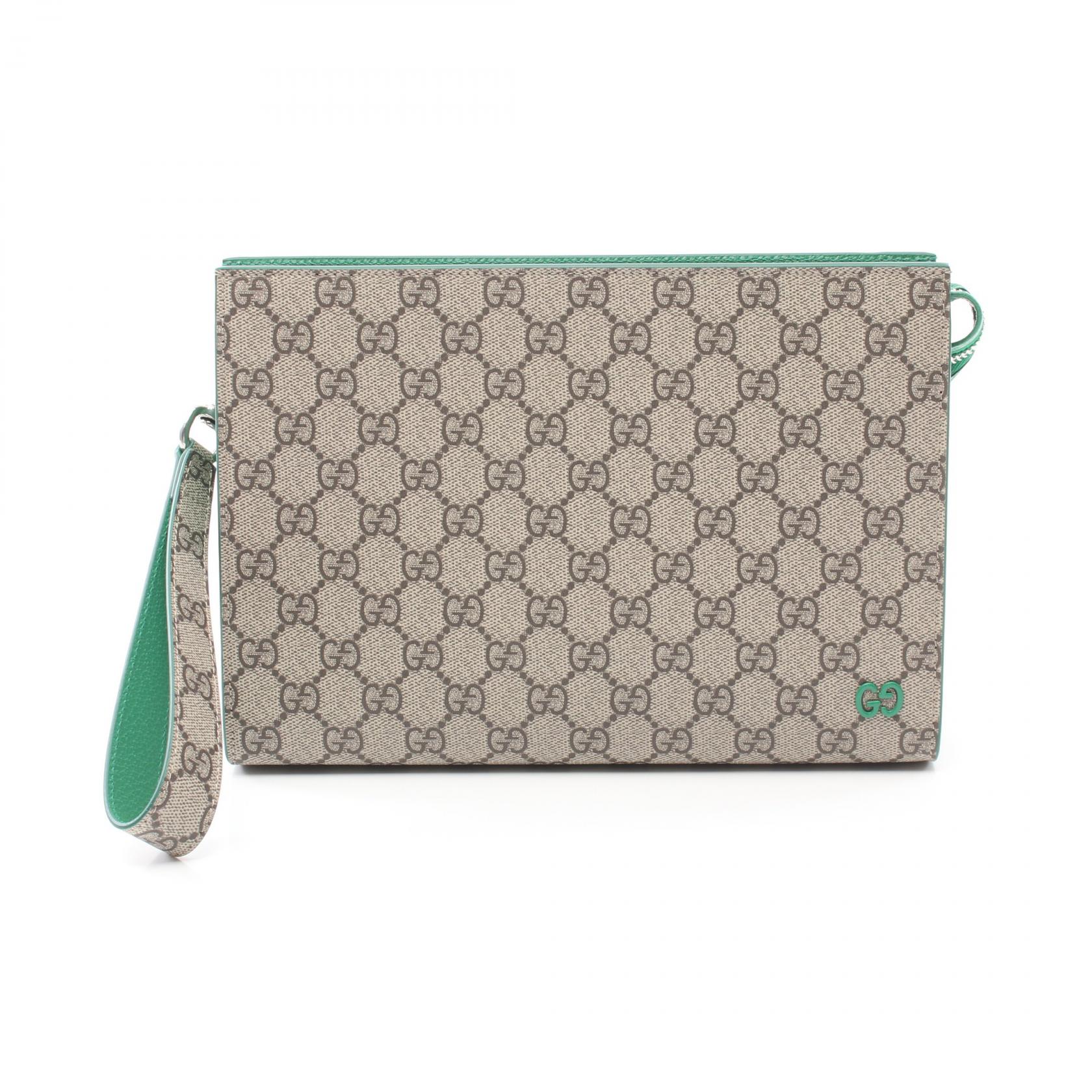 GUCCI GG Supreme business clutch bag 768255FACQC9753 canvas