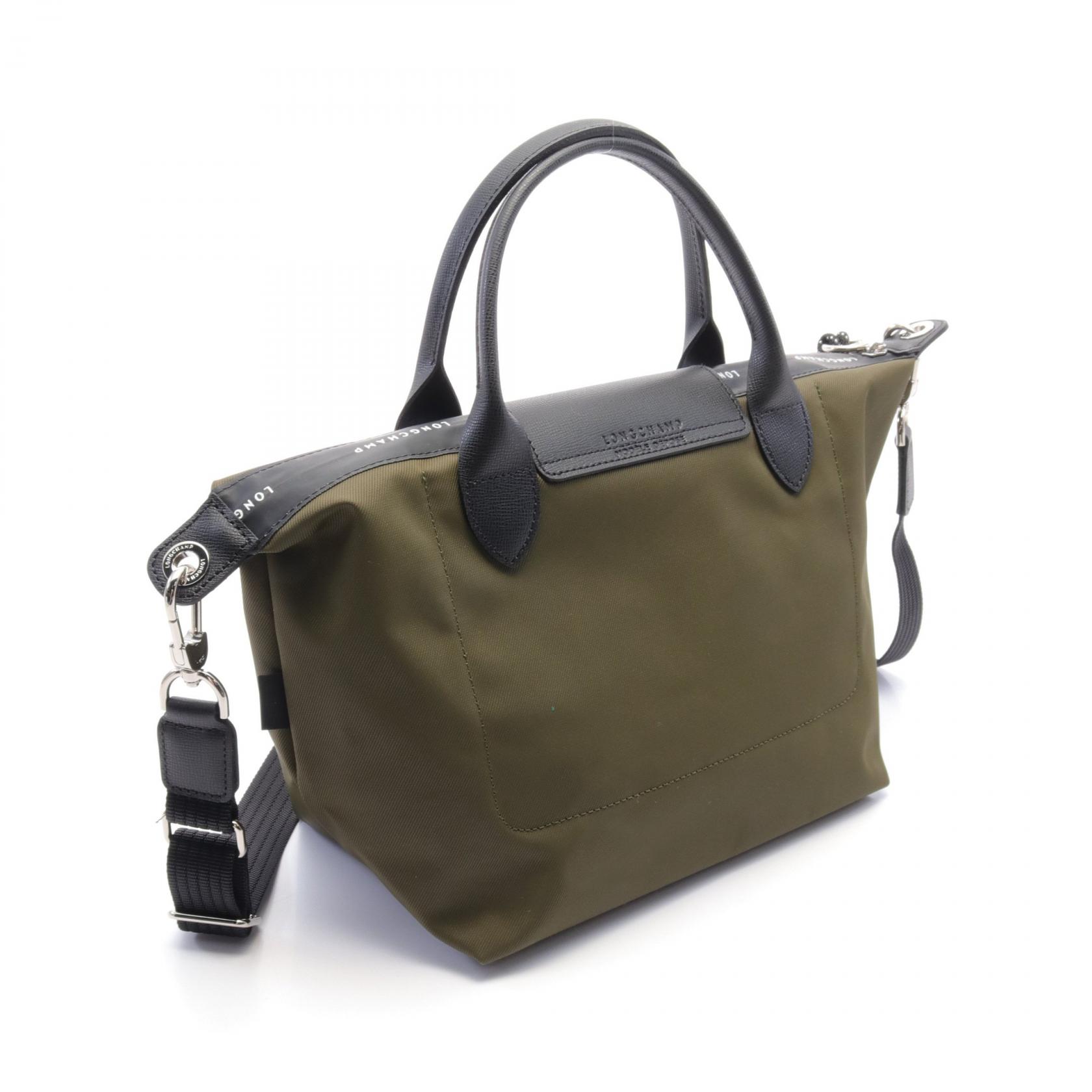 トートバッグ LONGCHAMP Le Pliage Energy Top Handle Bag S L1512HSR 203 Le Pliage Energy S Handbag Chocolate - Recycled canvas