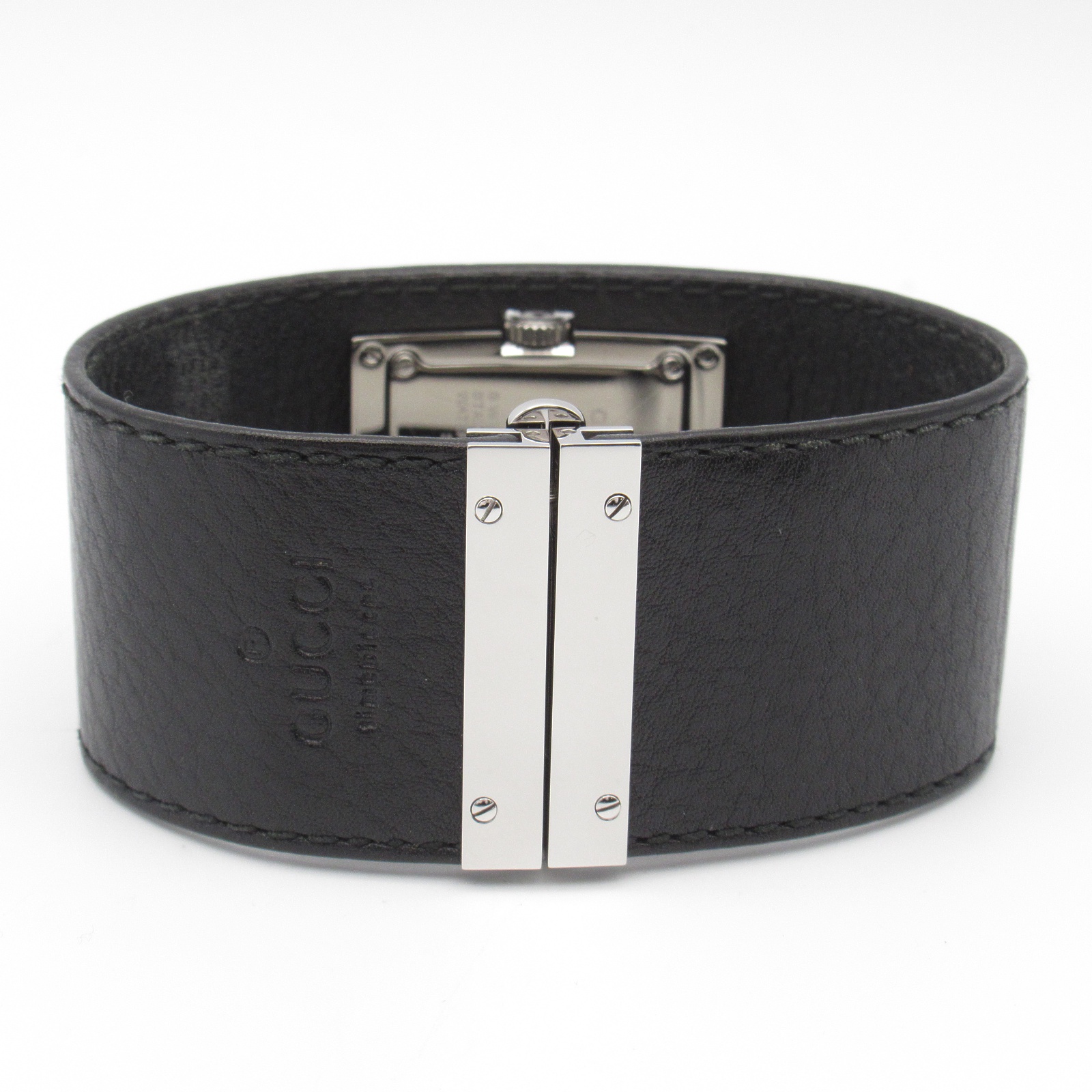 グッチ 7800L ステンレススチールウォッチ Gucci Bangle Watch 7800L Quartz Black Dial Stainless Steel