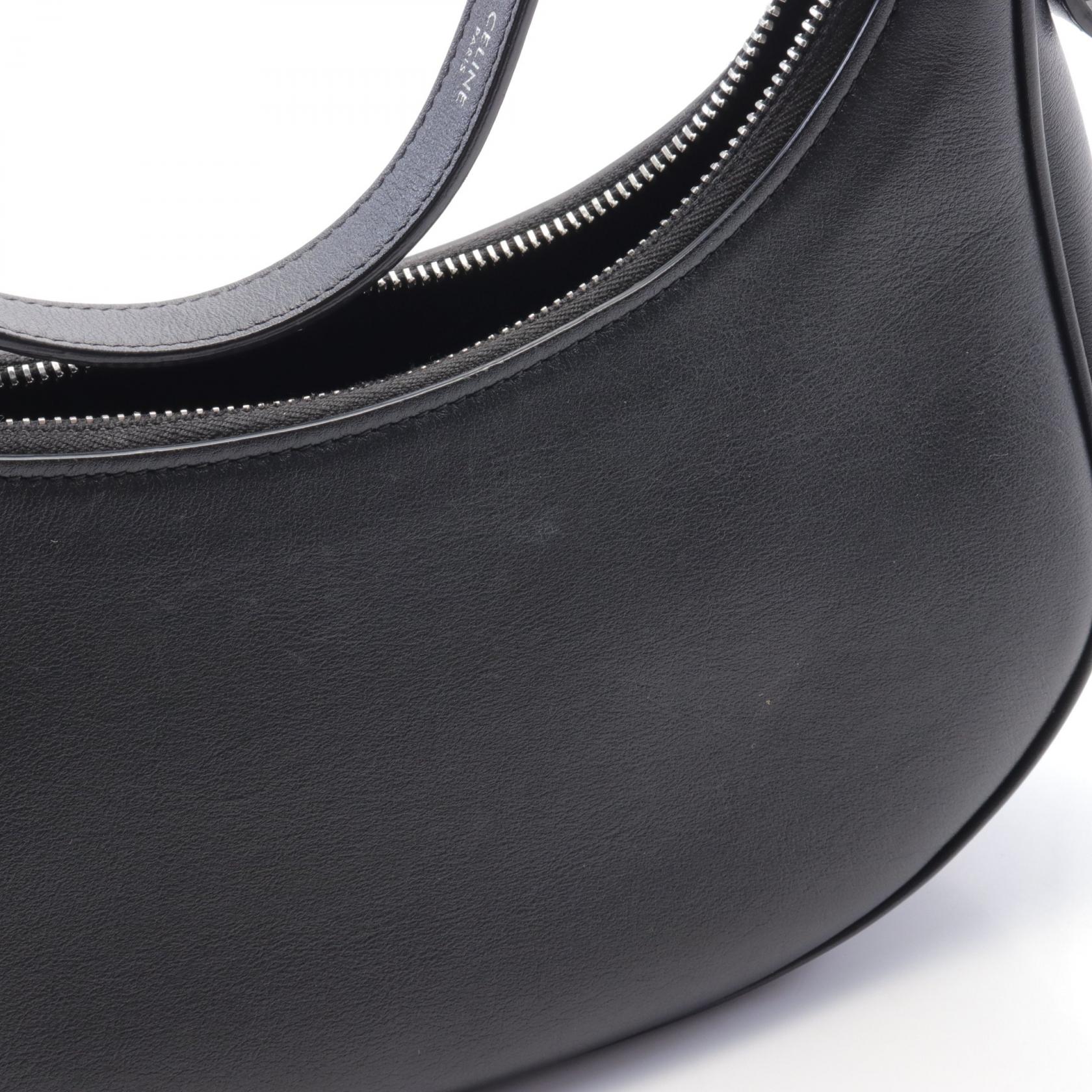 【CELINE】lady's チェーンショルダーbag AVa ロゴ blackカラー CELINE AVA Handbag leather Black Used Women logo | eBay