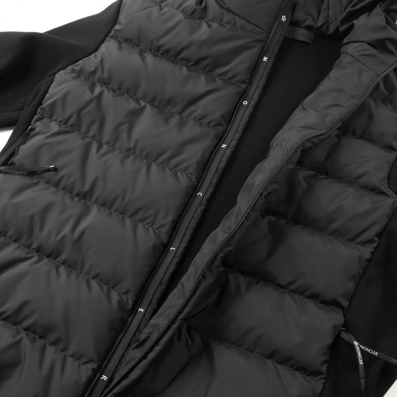ジャケット MONCLER K20939B00019.M1122 Jackets MONCLER Down jacket J20979B00015M1122999 wool Nylon Black
