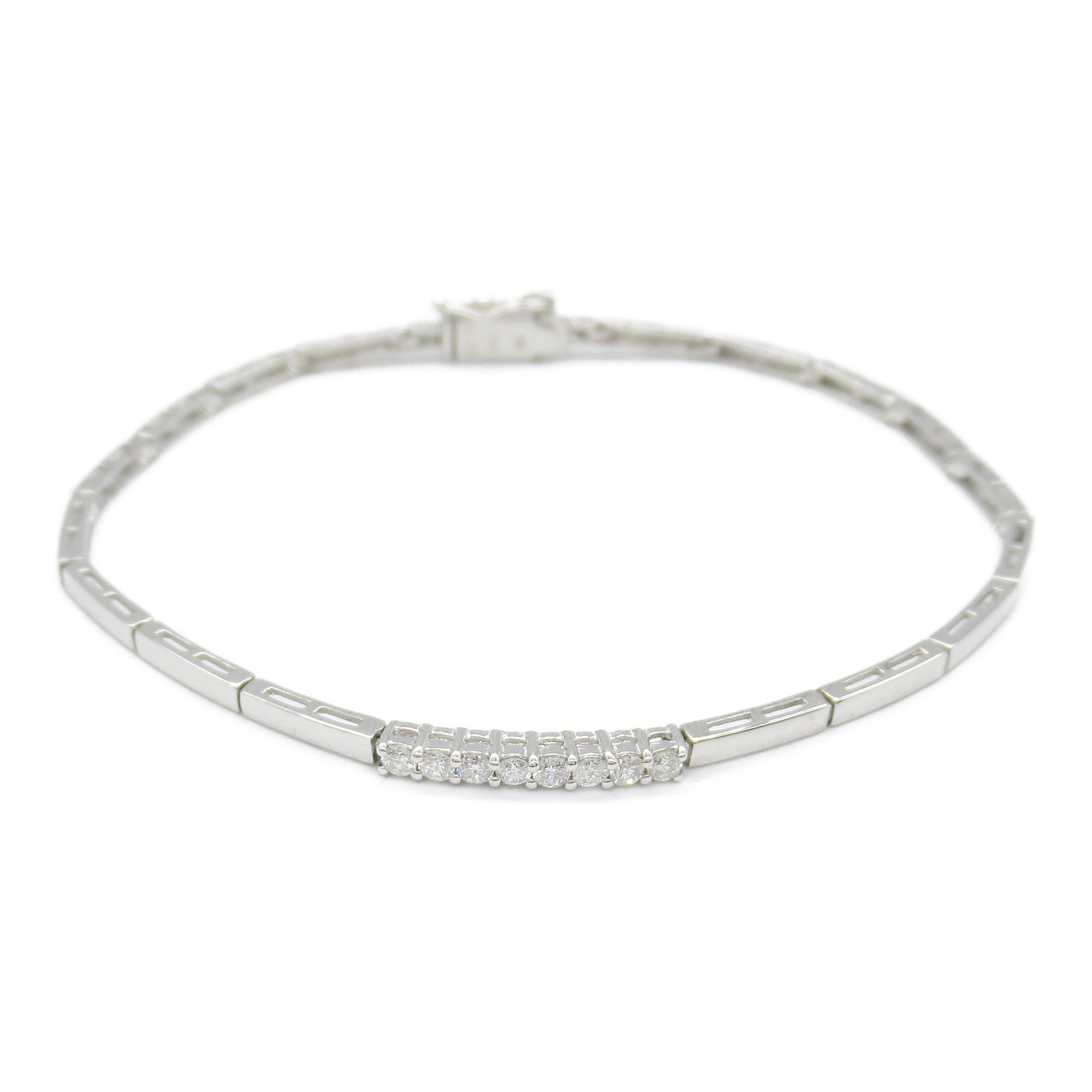 Vendome Aoyama Diamond Bracelet 18KWG White Gold Used Women